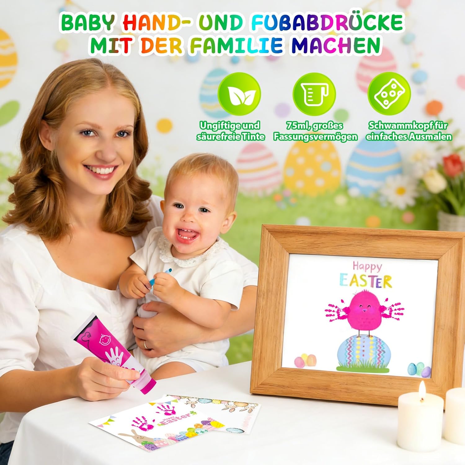Thumbnail 1 de TOGOU2S Baby-Fußabdruck-Farbe 75 ml Rosa