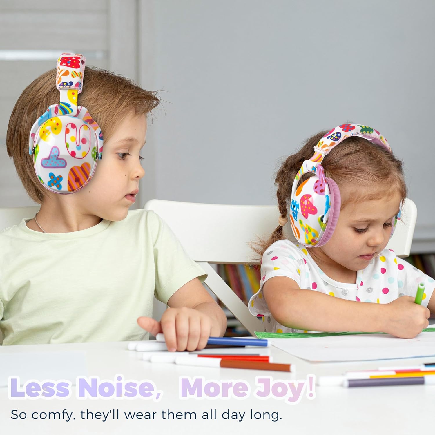 Detalle de PROTEAR Kids Ear Defenders: Hearing Protection for Toddlers, Kids and Teens (Pink Band)