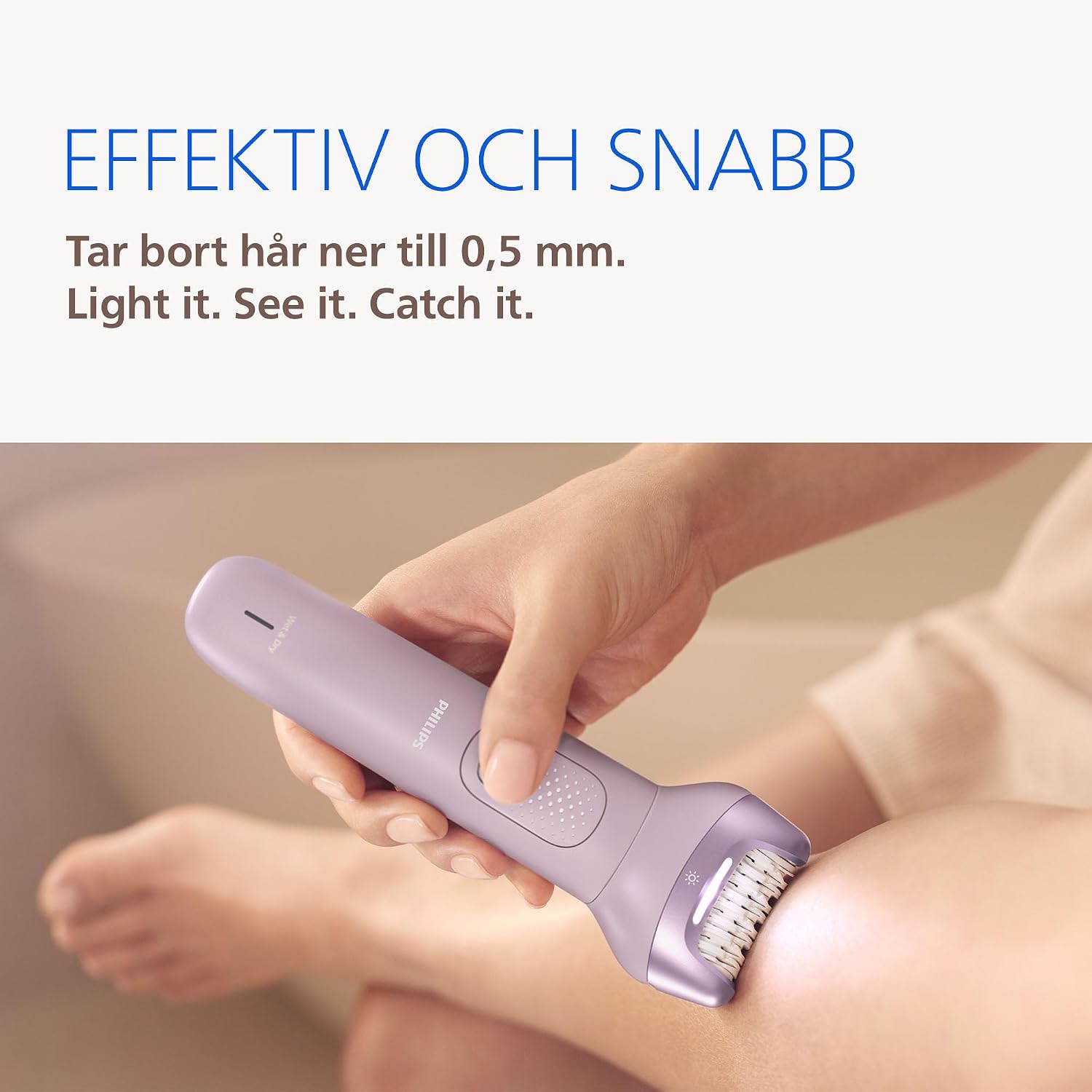 Detalle 2 de Philips Series 9000 BRE728/00 epilator för våt- och torrbruk med ProGuide