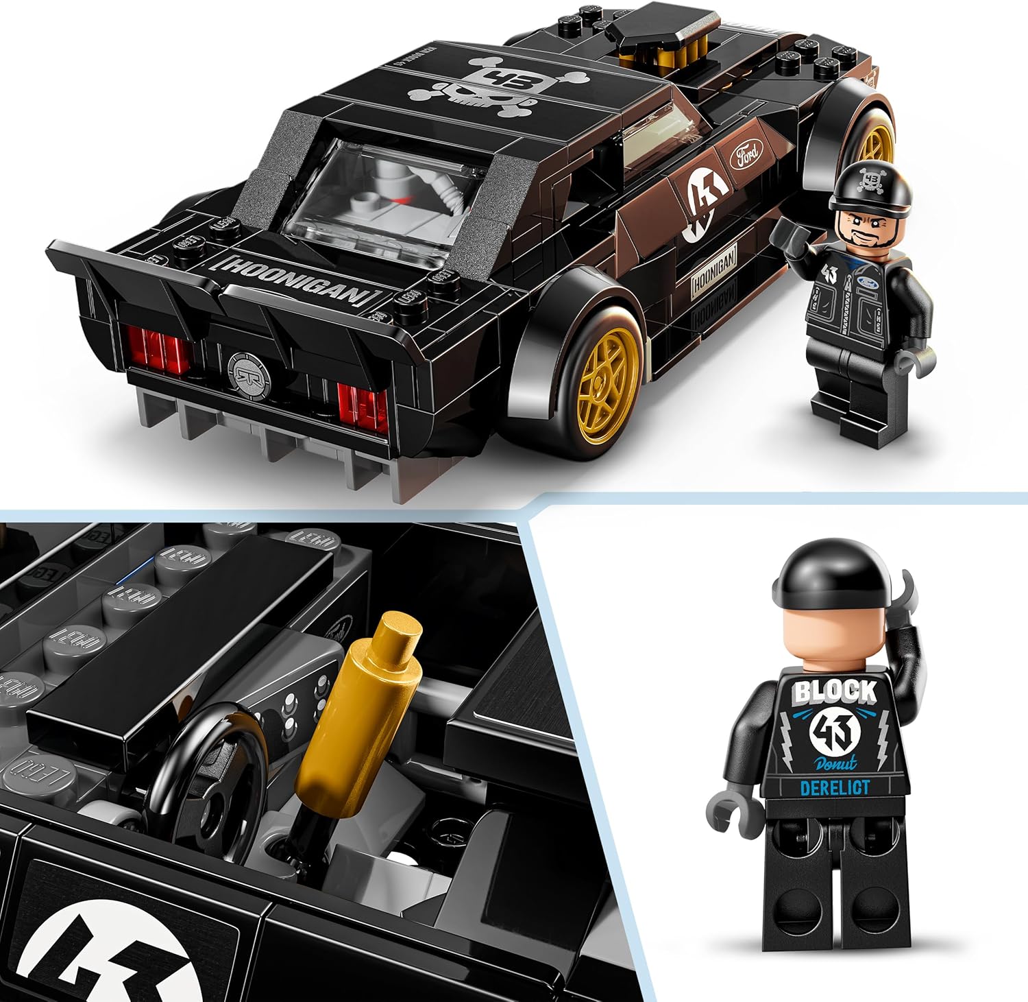 Thumbnail 3 de LEGO Speed Champions Ken Blocks 1965 Ford Mustang Hoonicorn V1 (77262) – Detailgetreues Rennmodell zum Sammeln