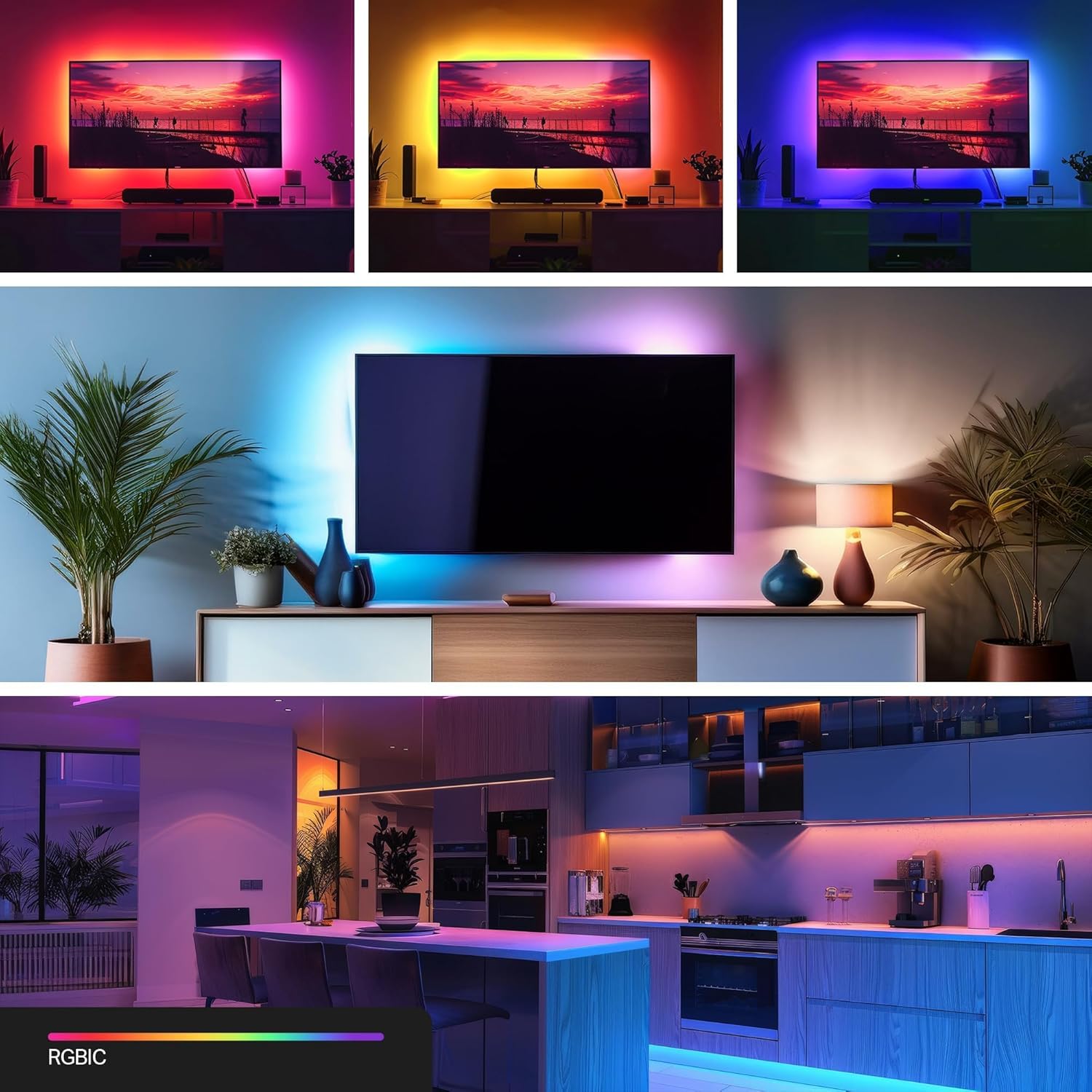 Thumbnail 3 de Tapo L920-5 Smart LED Strip Light 5m – flexible, Wi‑Fi LED strip with multi‑colour scenes