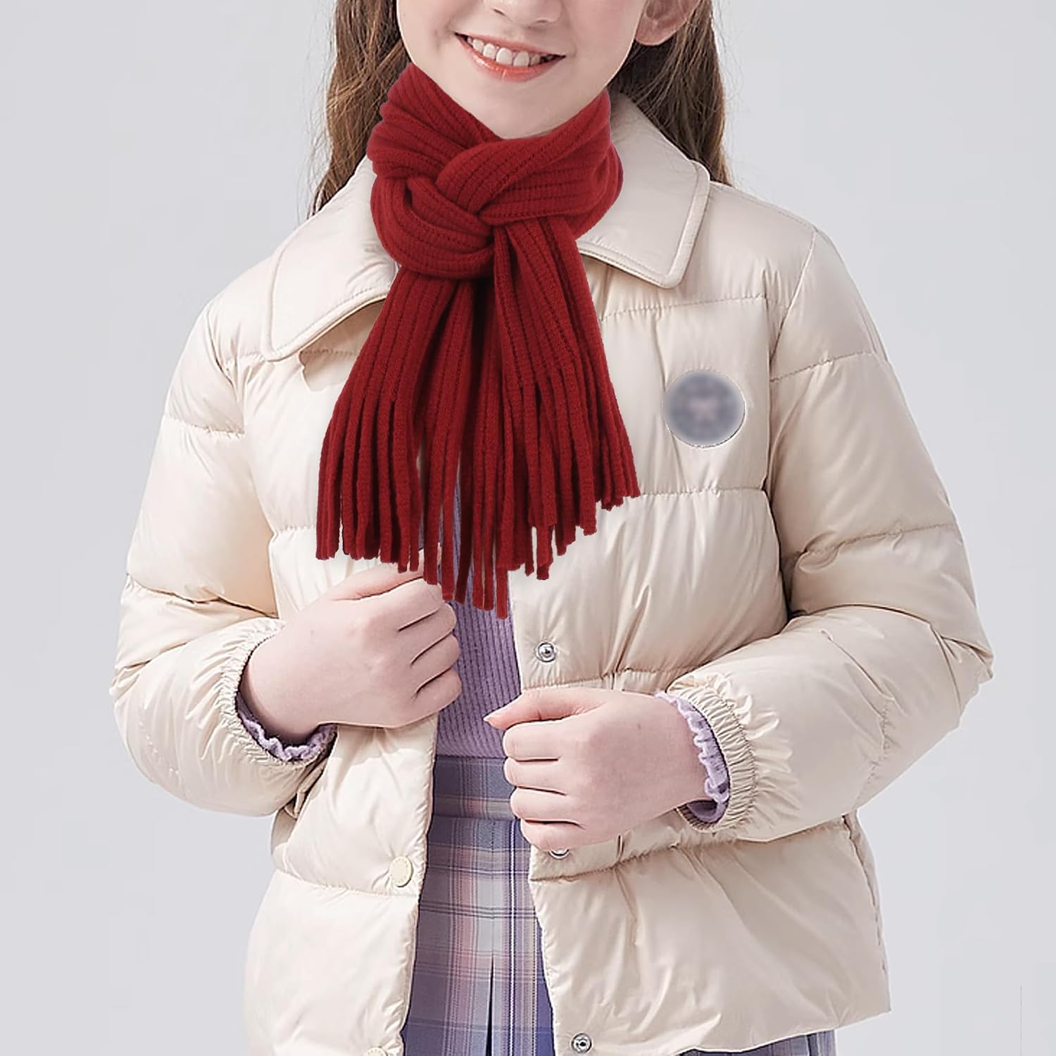 Thumbnail 1 de LA HUATE Kids Wool Scarf 140cm 🧣
