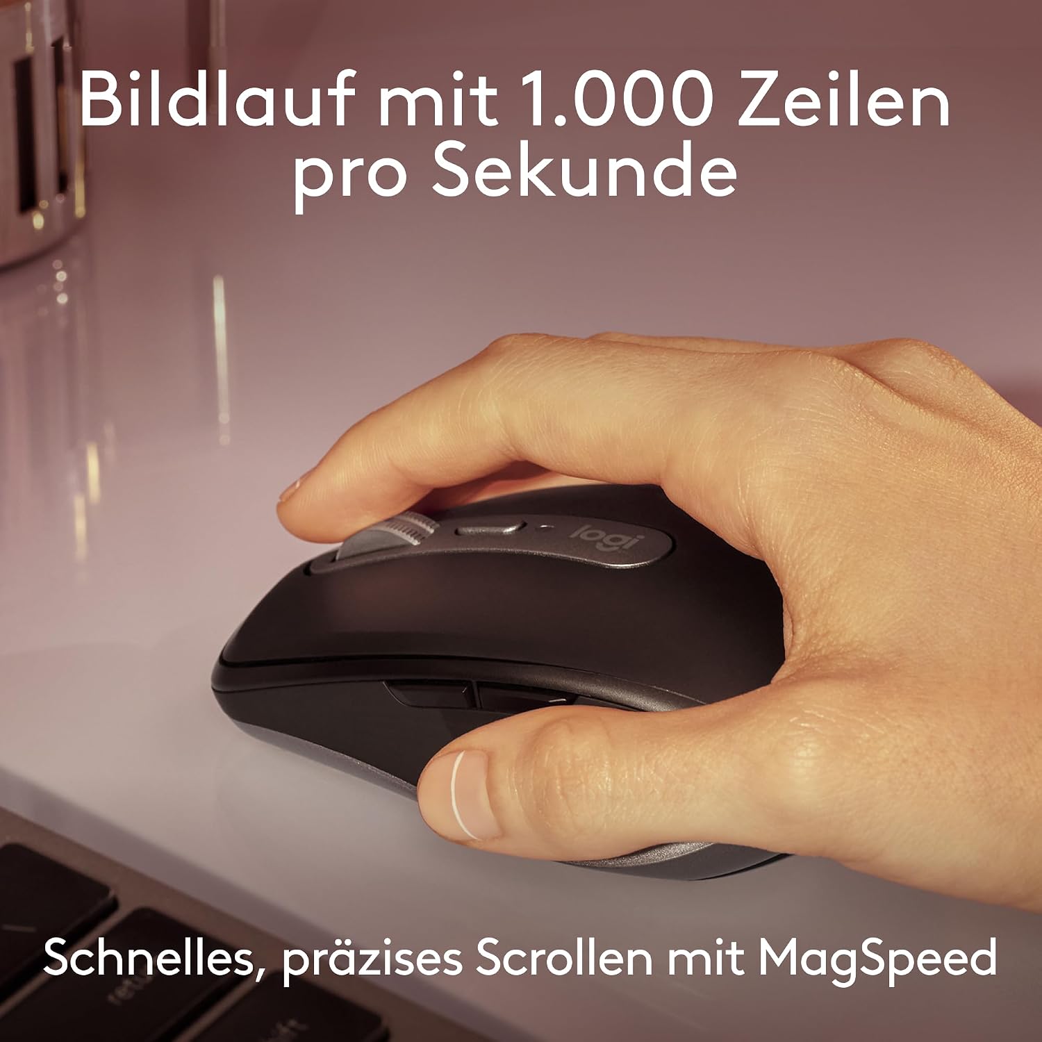 Thumbnail 2 de Logitech MX Anywhere 3S for Mac – kompakte kabellose Maus mit 8000 DPI, leisen Klicks und USB‑C