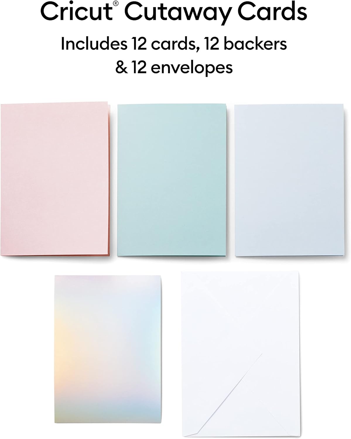Detalle 2 de Cricut Chaway Cards Pastello per Tappetino Cartoncino 12 carte