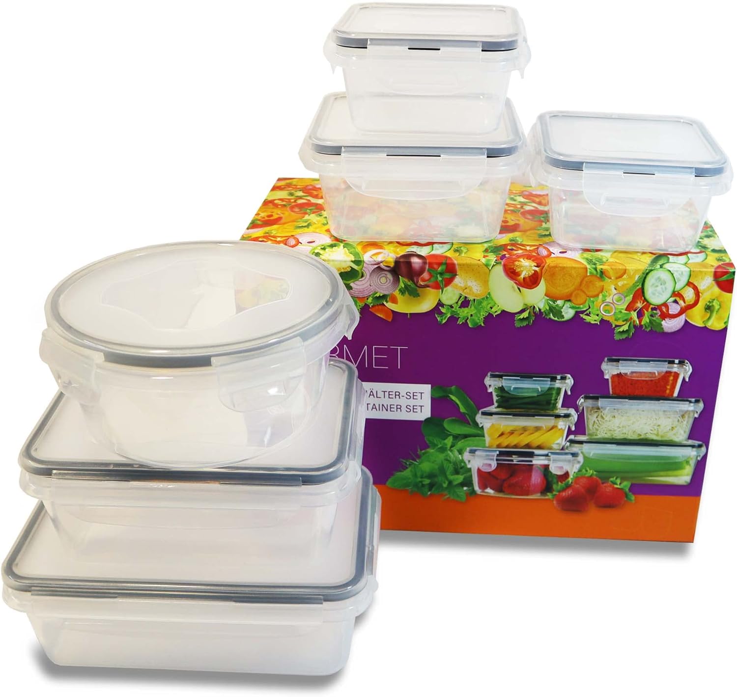 Thumbnail 5 de TAVIALO Gourmet Juego de 6 Fiambreras Antifugas y Microondas 🍱