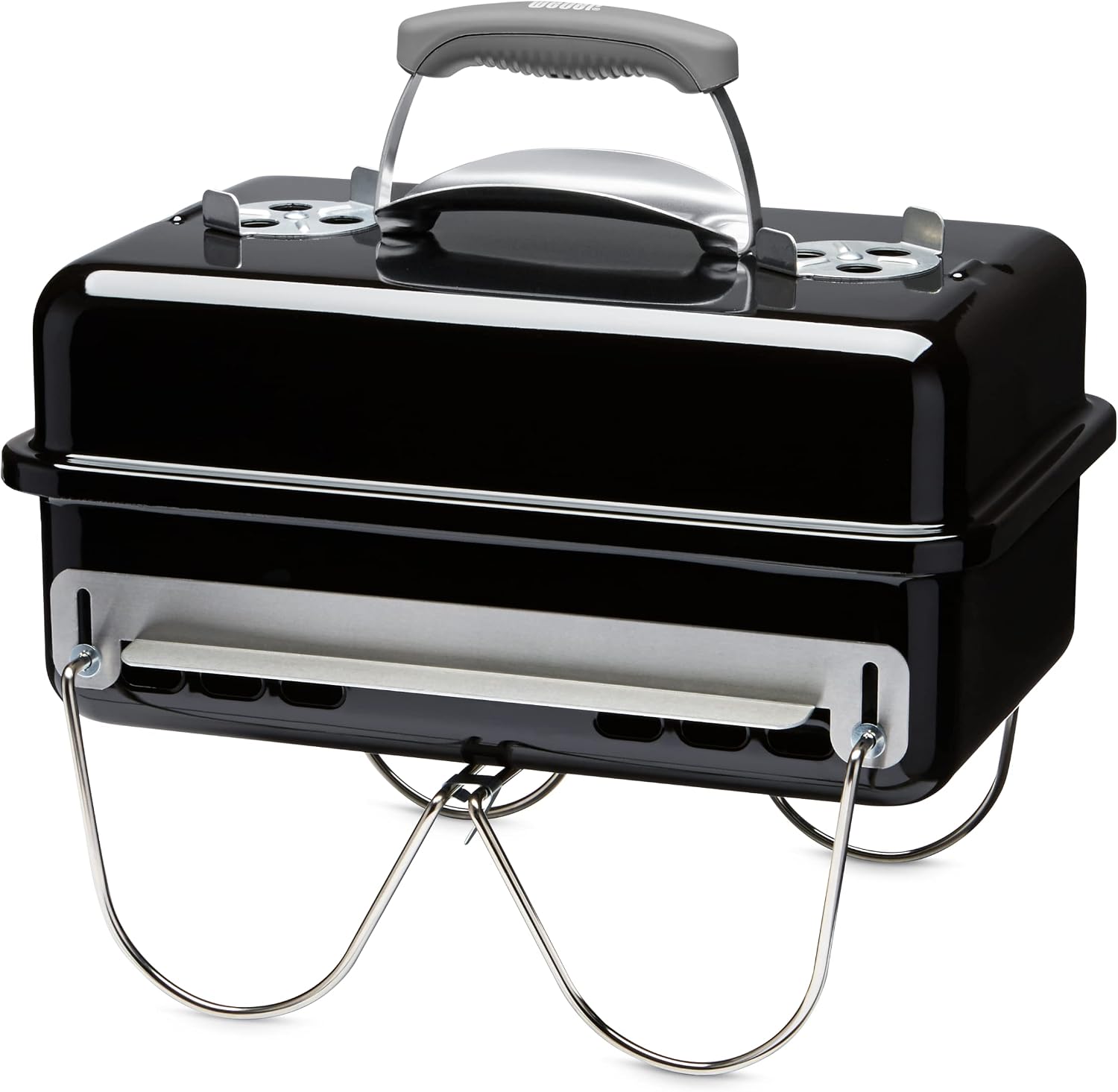Detalle de Weber Go-Anywhere Holzkohlegrill – kompakter Campinggrill mit klappbaren Beinen
