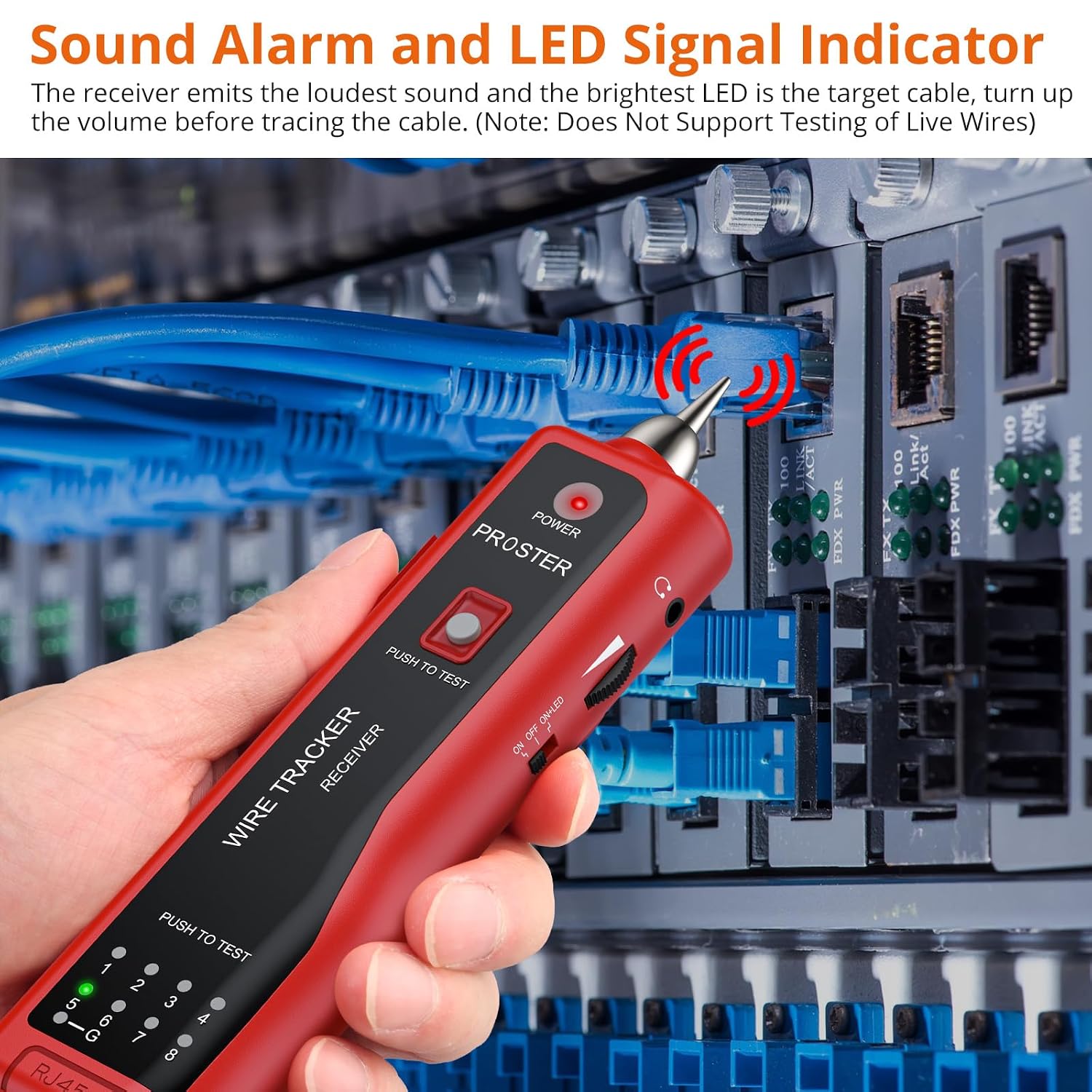 Detalle 2 de Proster PST187a-PST Wire Tracker for RJ11/RJ45 with Cable Testing