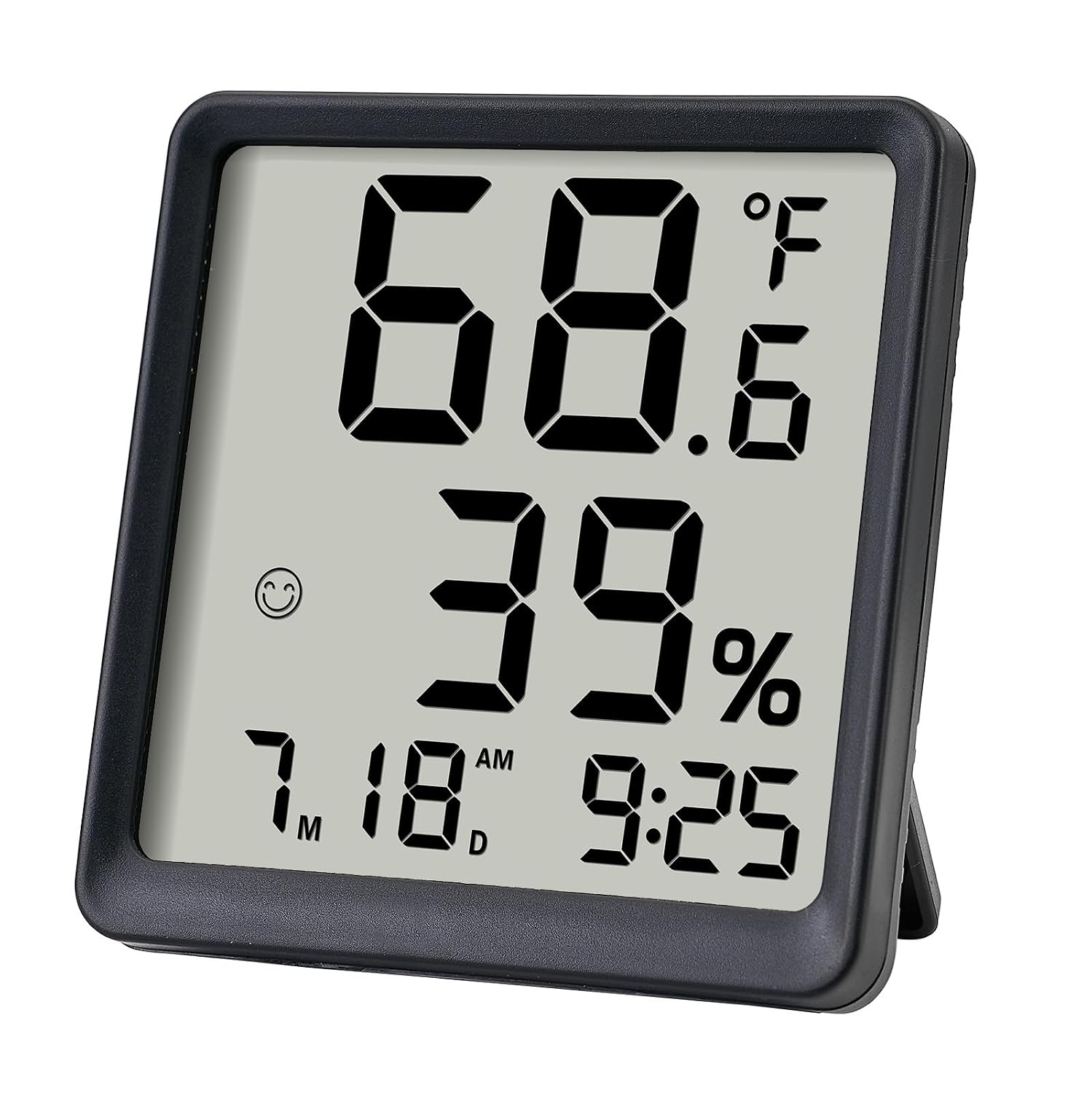Detalle de Plumeet VLEU-8052-BL digitale hygrometer en thermometer met klok