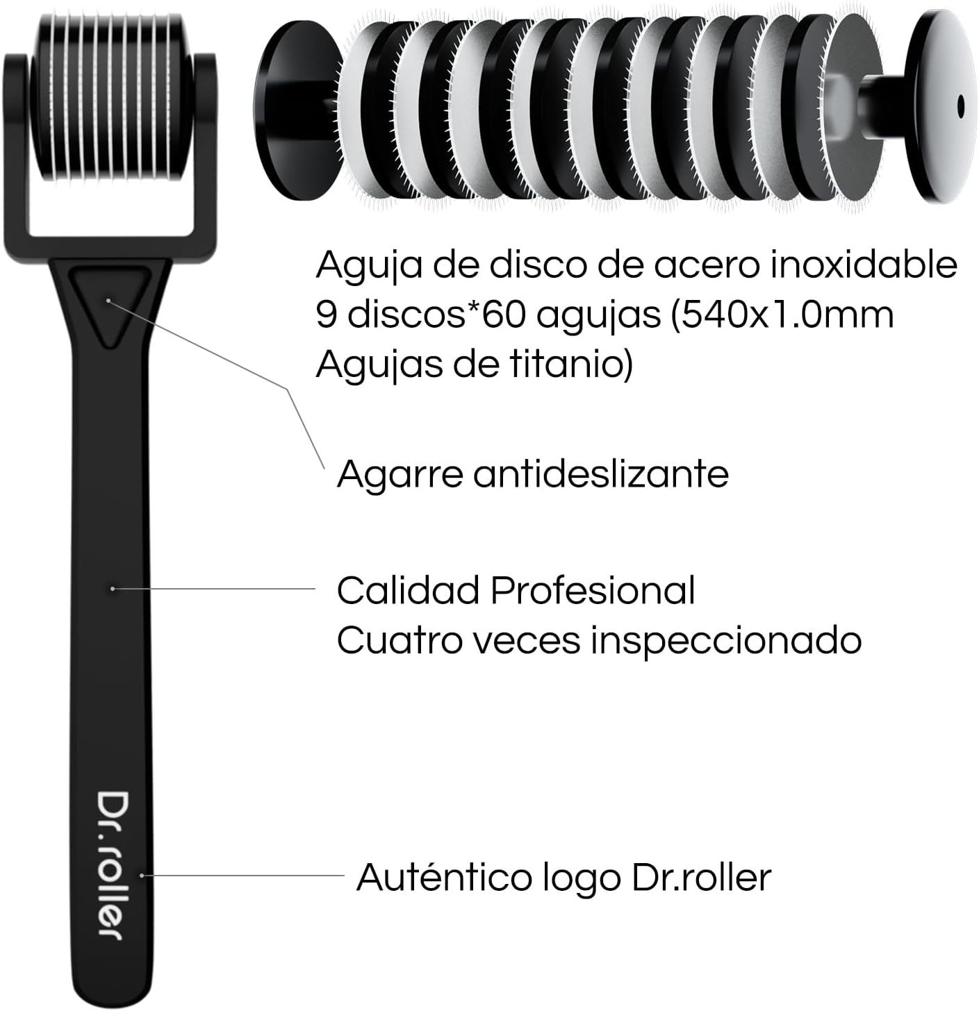 Thumbnail 1 de Dr.roller Derma Roller 1 mm para cabello