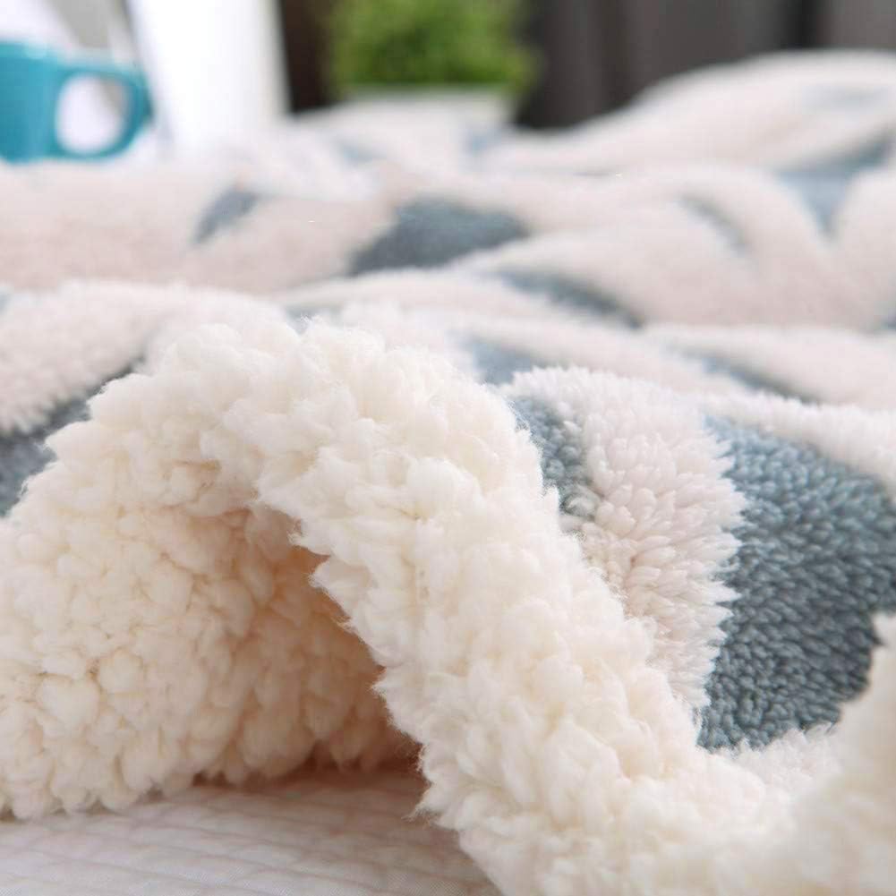 Detalle 2 de LOMAO Sherpa Fleece Blanket 51x63 inch
