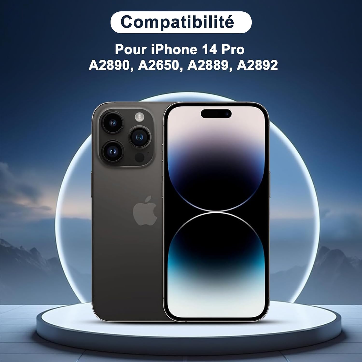 Thumbnail 1 de Écran de remplacement DIGI4U pour iPhone 14 Pro (FHD LCD True Tone) avec kit de réparation