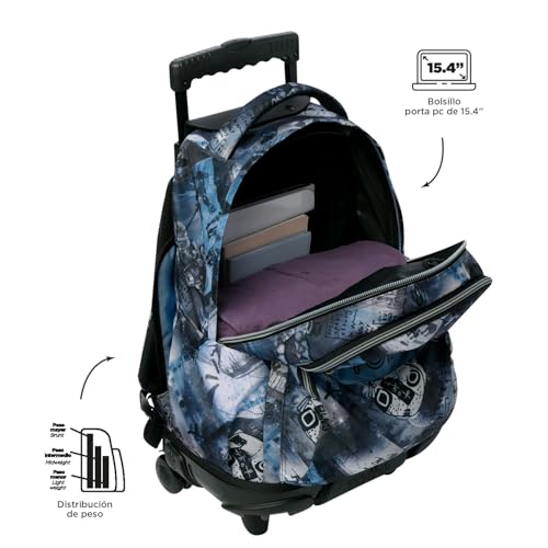 Detalle 2 de Totto Renglones mochila escolar con ruedas 26,21 L