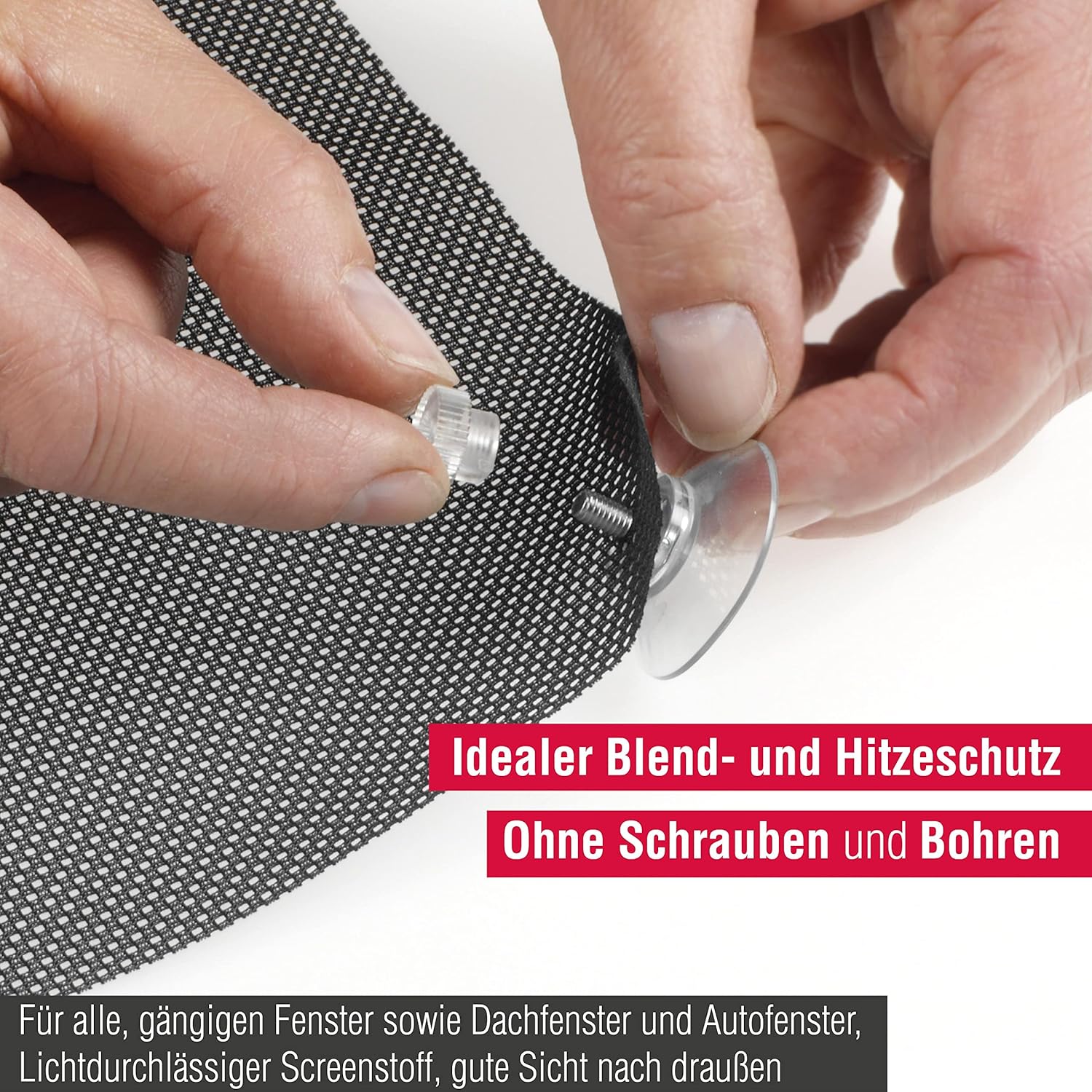 Thumbnail 2 de GARDINIA Flexibler Sonnenschutz für Fenster – Lichtdurchlässig, 100 x 200 cm, Schwarz