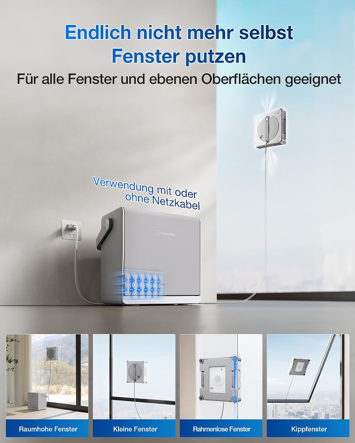 Thumbnail 6 de ECOVACS WINBOT W2S Omni Fensterputzroboter 12-stufiger Schutz