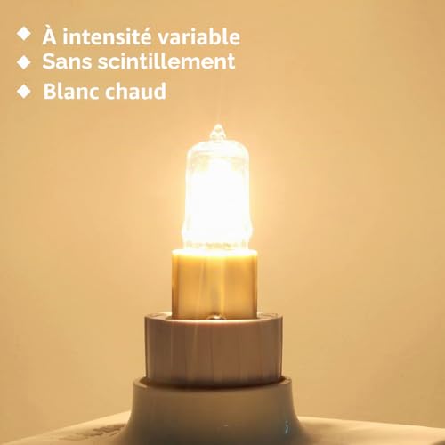 Detalle de GMY Ampoule Halogène G9 Pour Four 25W 230V – Lot de 4