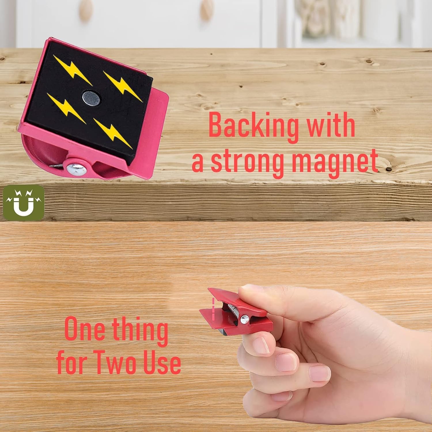 Thumbnail 2 de LUCTHY Fridge Magnets Clips – Strong Whiteboard Magnets Clips (12 colours, 9 colours variant)