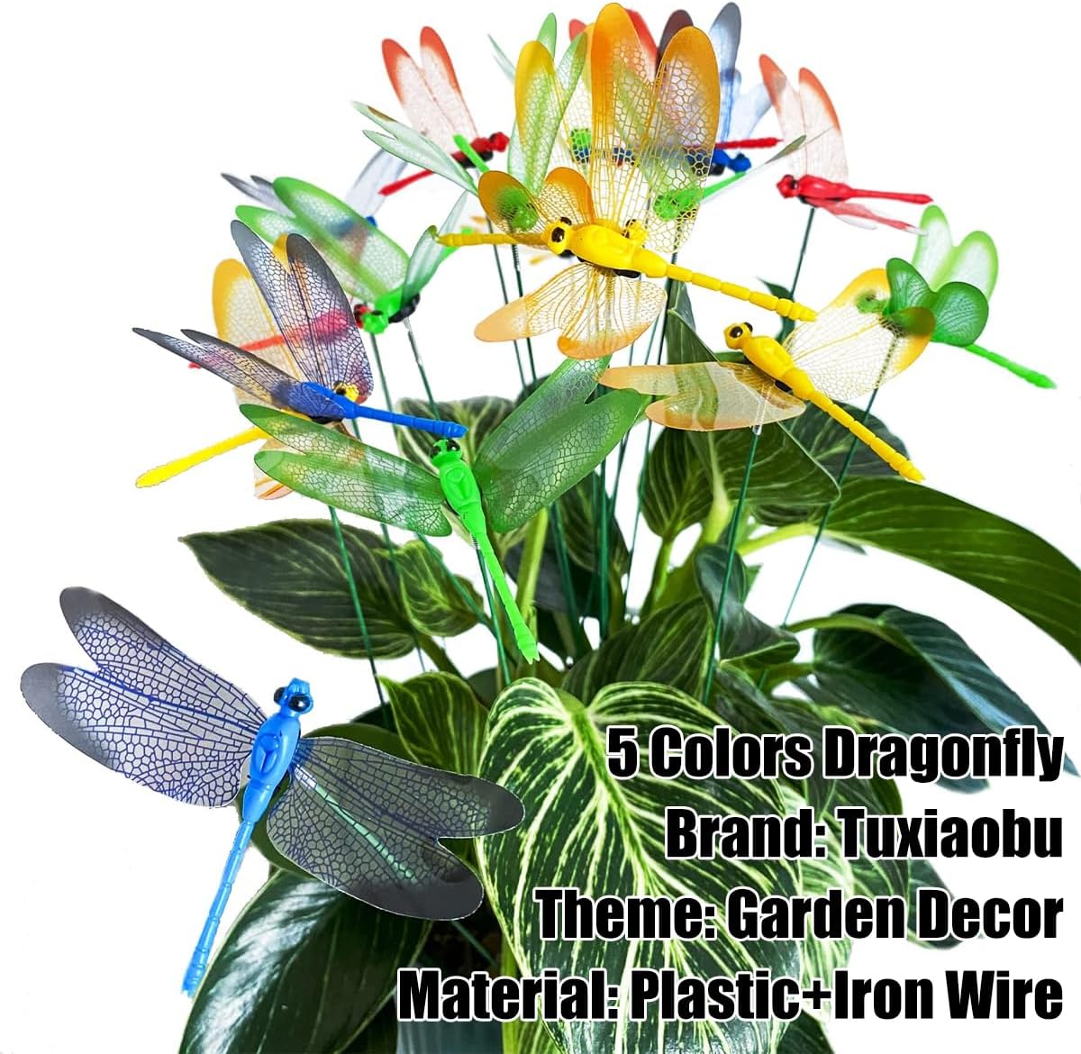 Thumbnail 6 de Tuxiaobu garden dragonfly stakes, 20-piece set