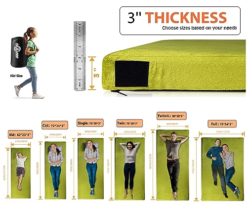 Detalle 2 de GAIALOOP 3-Inch Memory Foam Camping Mattress