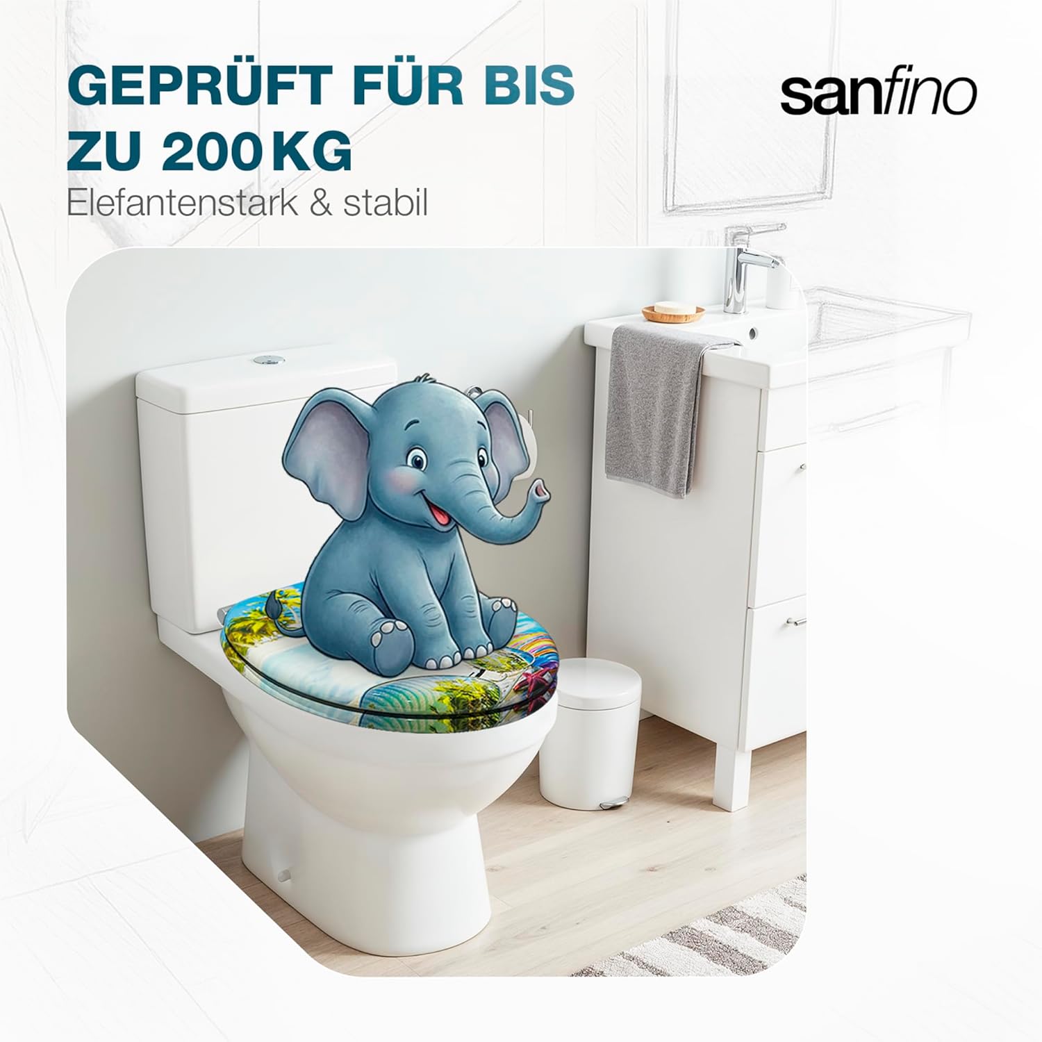 Thumbnail 6 de SANFINO Premium WC Sitz mit Absenkautomatik – Hawaii