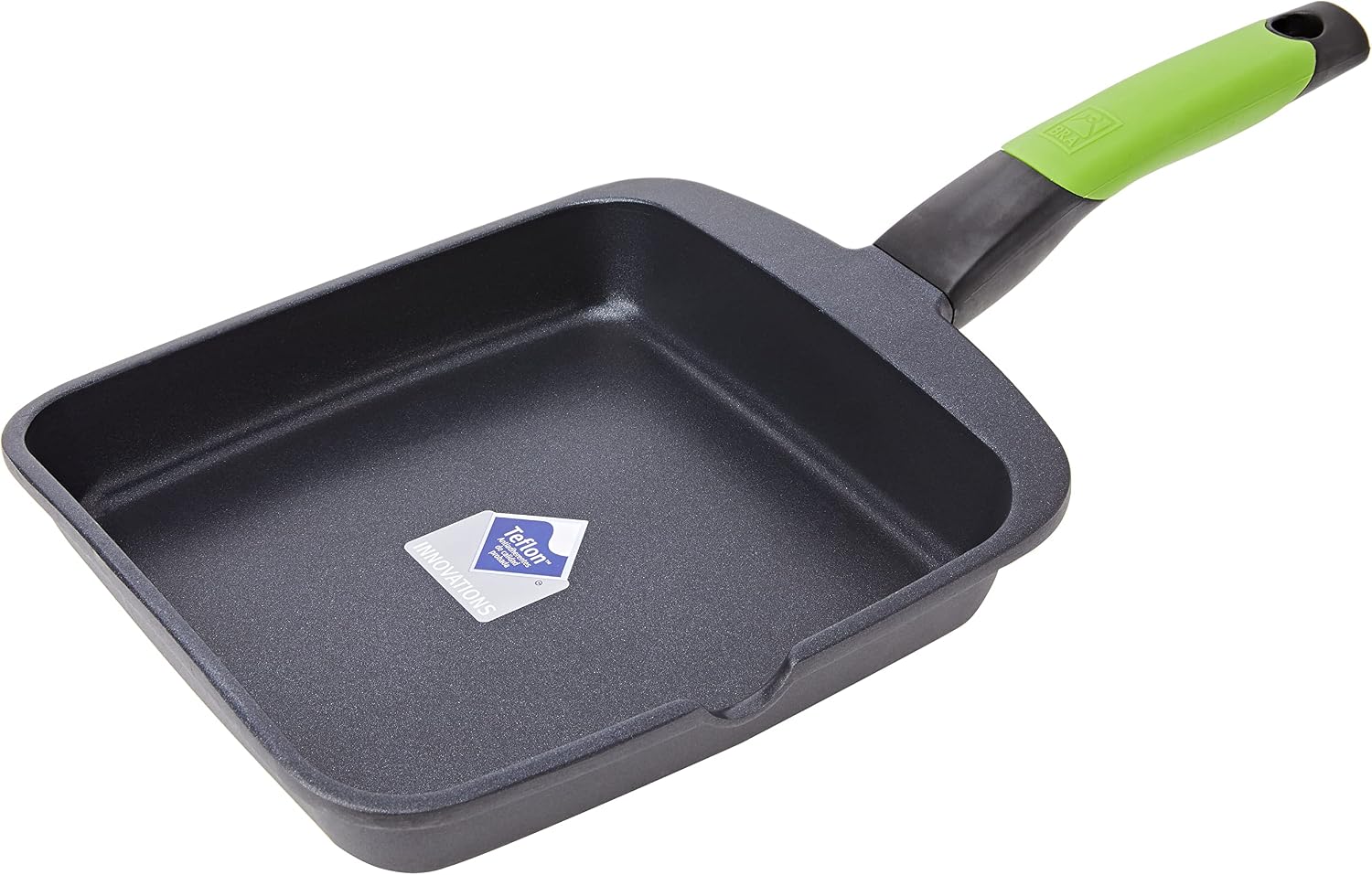 Detalle 1 de BRA Prior Grill – Asador de aluminio fundido para inducción, 28 cm