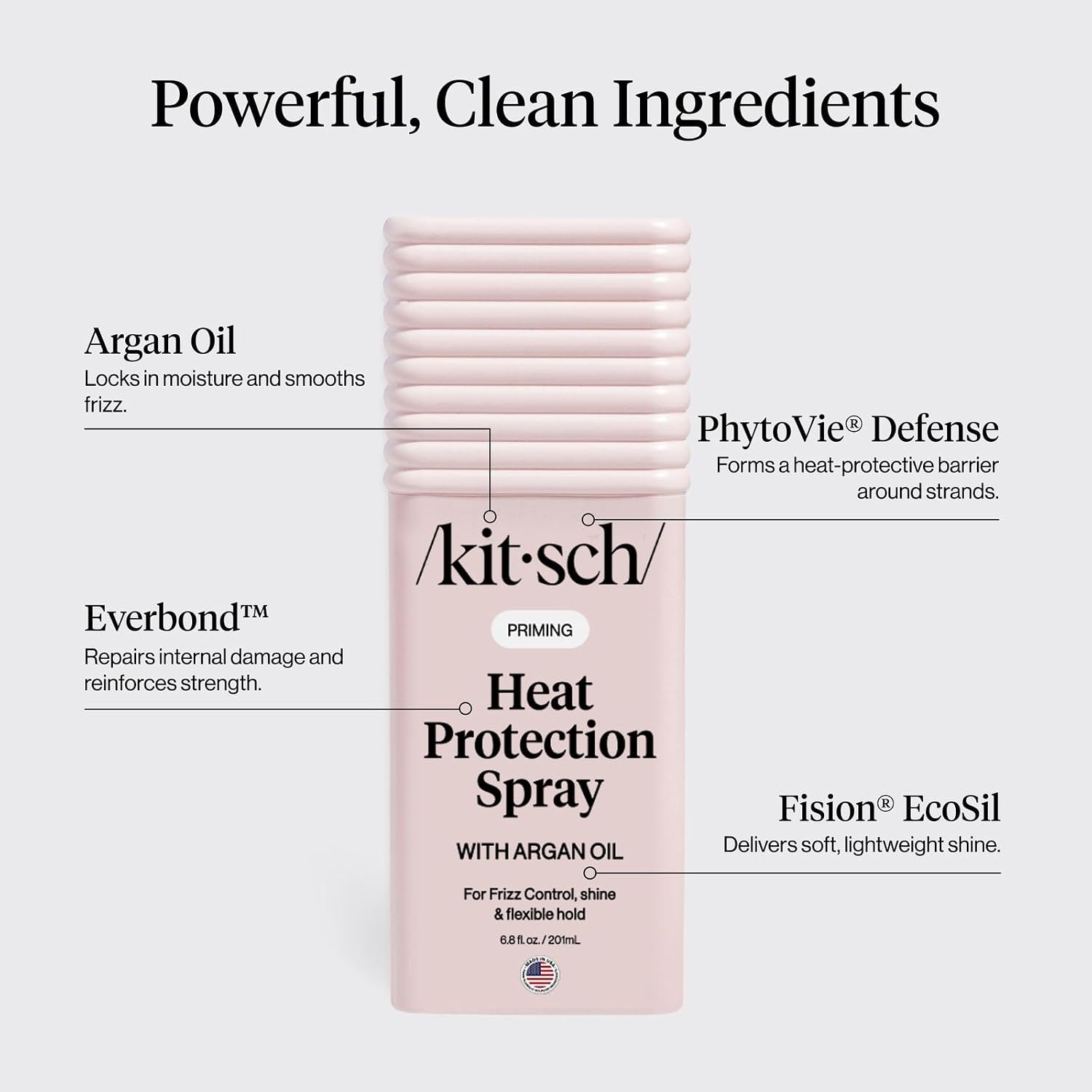 Detalle de Kitsch heat protectant spray, 201 ml