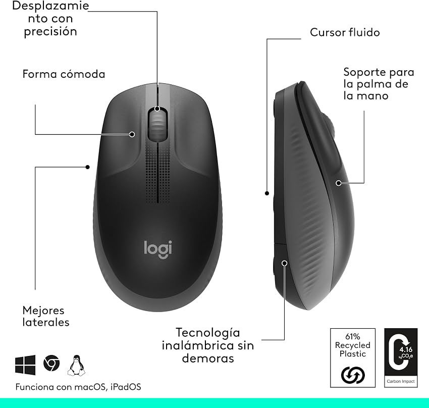 Thumbnail 6 de Logitech M190 Ratón inalámbrico negro 18 meses