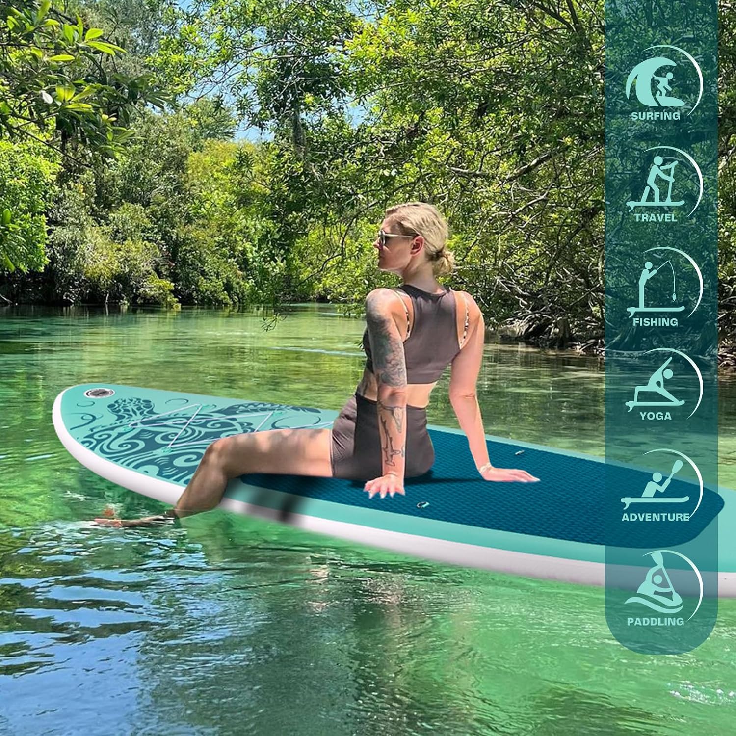 Thumbnail 6 de FEATH-R-LITE Inflatable Ultra-Light 10'6"×33" SUP Board Kit (All Skill Levels)