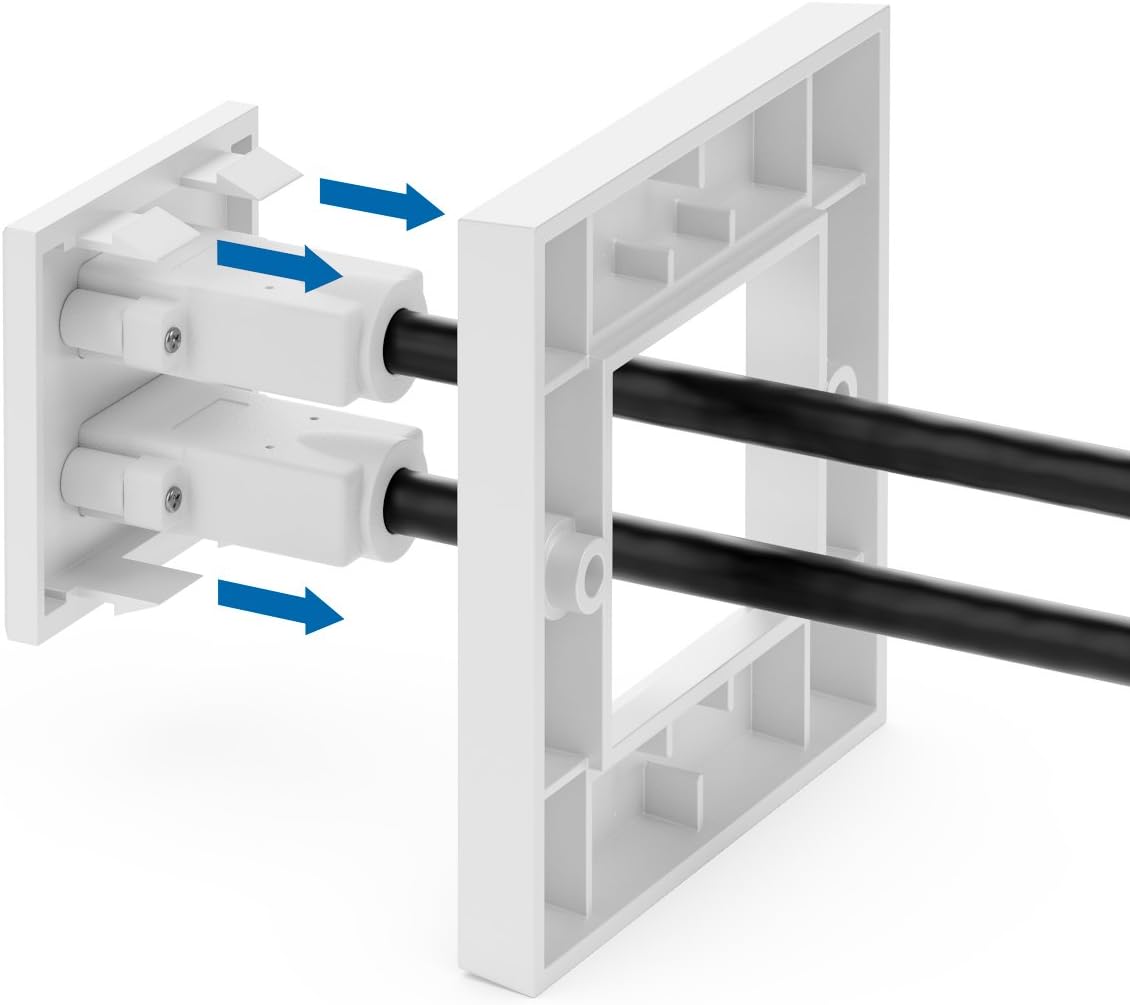 Thumbnail 2 de deleyCON HDMI Dose Wanddose 2x HDMI-Port Unterputz MK2145 – 3D, 4K, ethernetfähig