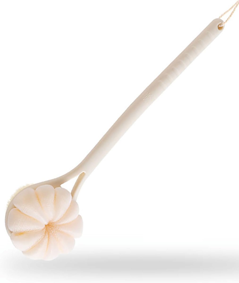 Detalle 2 de Back Scrubber for Shower with Double-Sided Long Handle, Pink