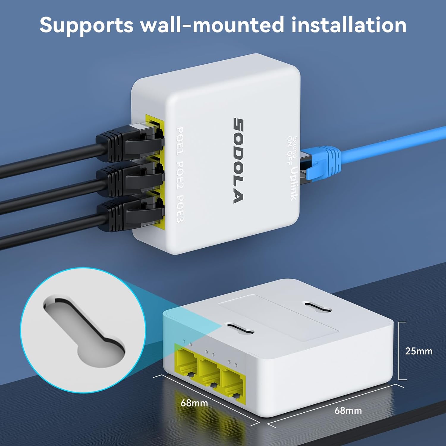 Thumbnail 6 de Sodola Extendeur PoE Gigabit 4 ports