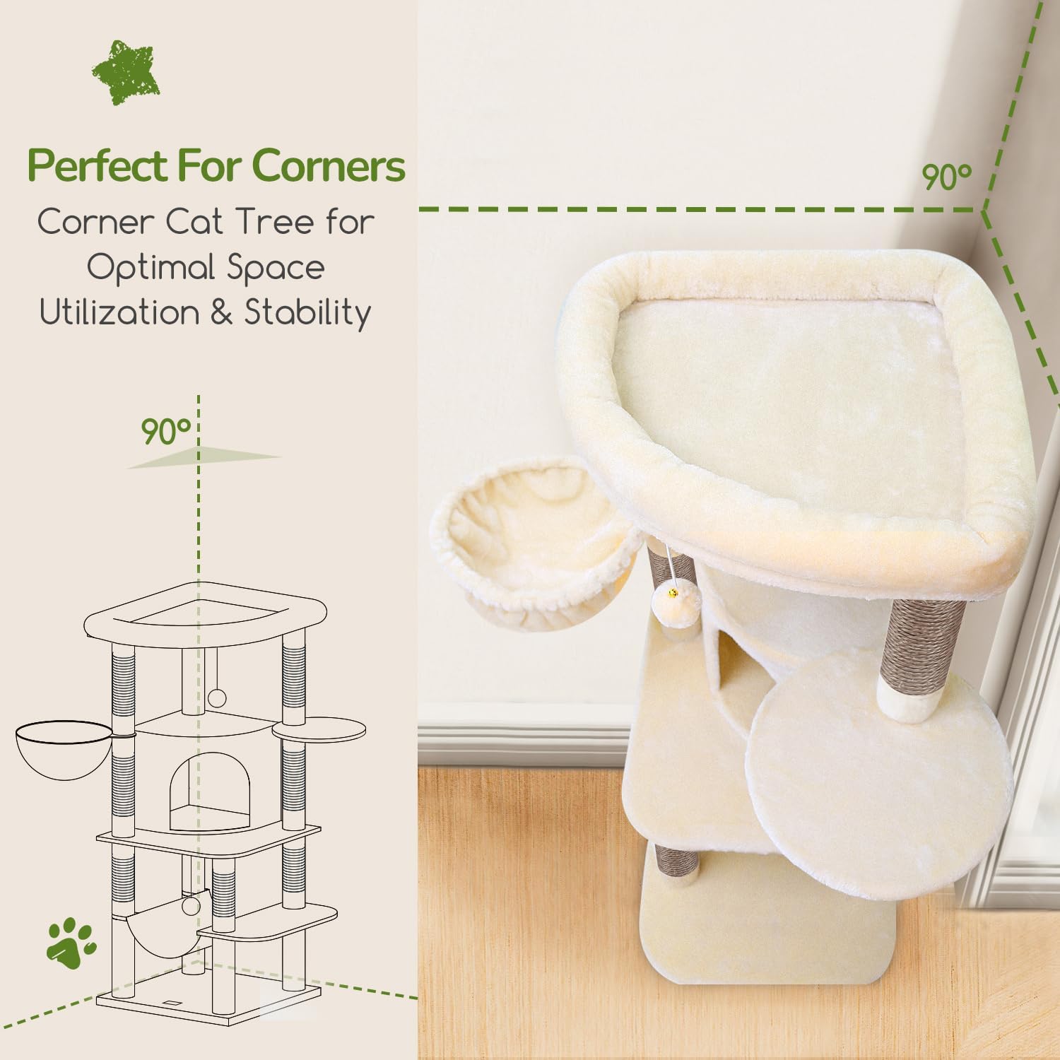 Detalle 2 de Globlazer Cat Tree, 51-Inch