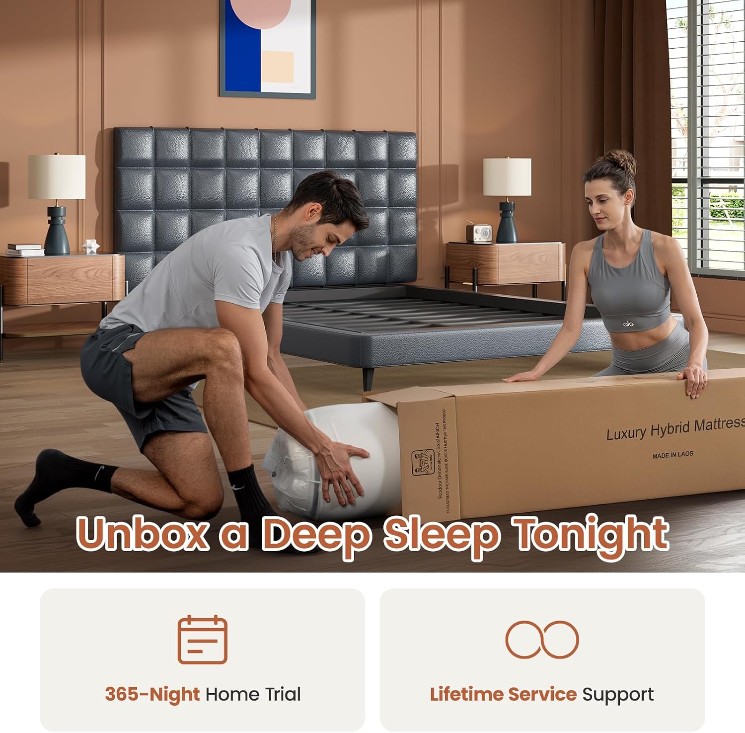 Thumbnail 6 de VISCOFLEX P2503220 Queen Hybrid Mattress, 12-Inch Extra-Firm