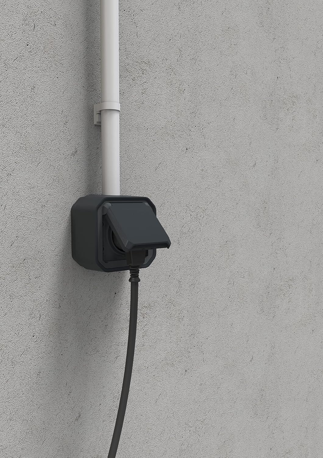 Thumbnail 6 de Legrand Plexo Prise étanche IP55 avec Terre 2P+T 16A, avec Volet – Pose en apparent, Anthracite