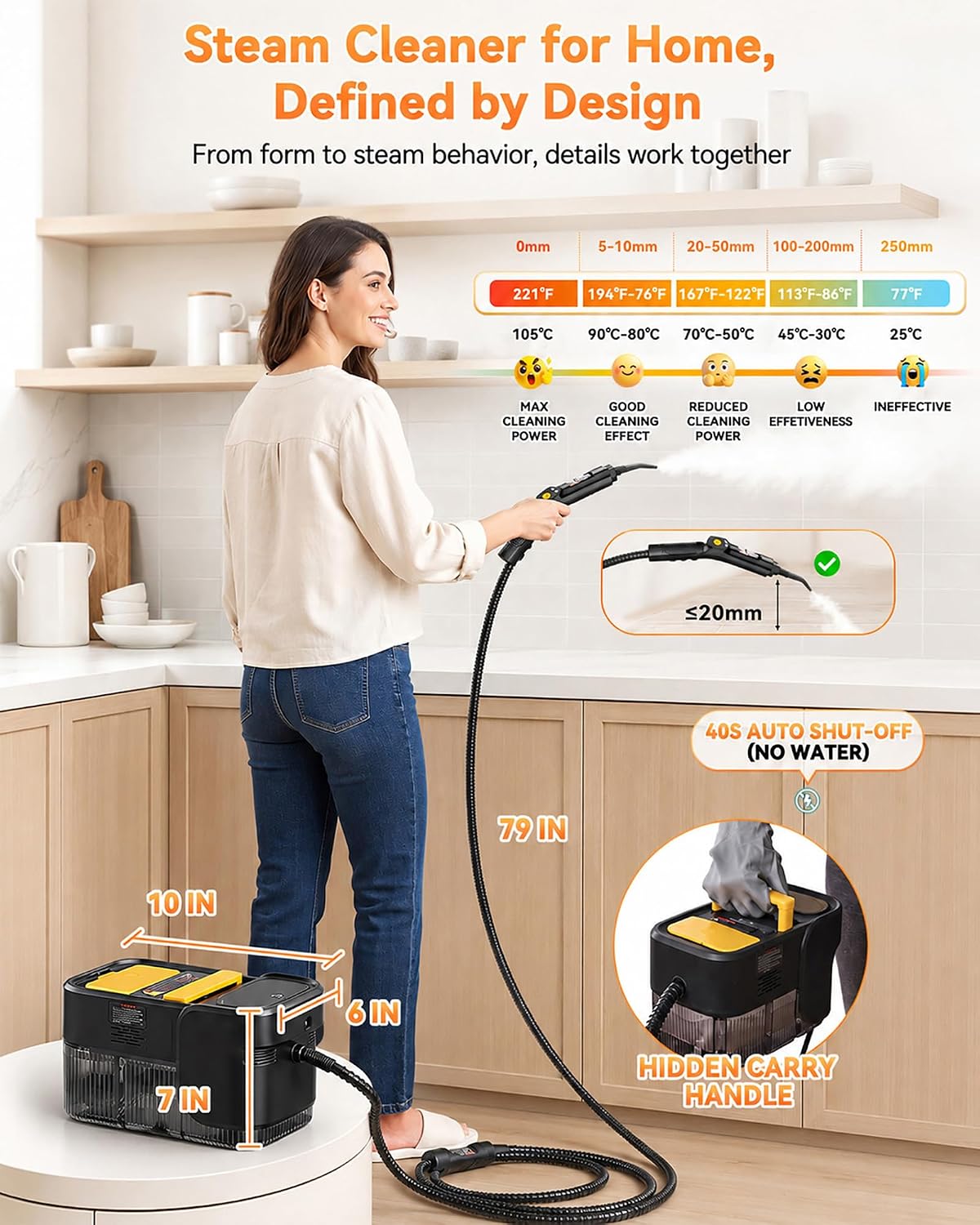 Thumbnail 3 de WolfClean Steam Cleaner, 2.11-Quart Tank