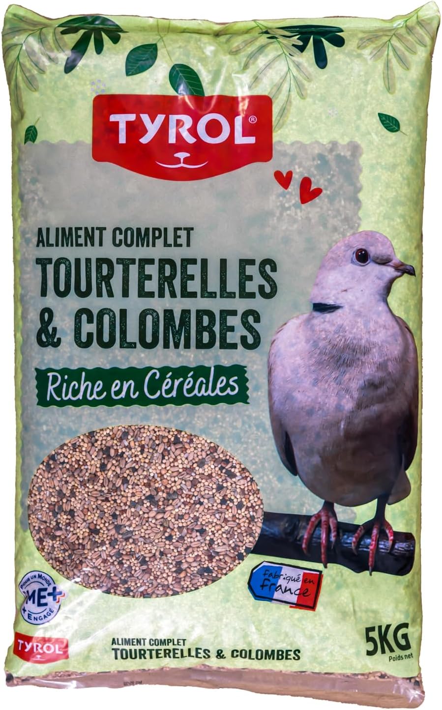 Detalle de Tyrol Mélange Tourterelles et Colombes 5 kg : alimentation complète pour tórtolas et pigeons