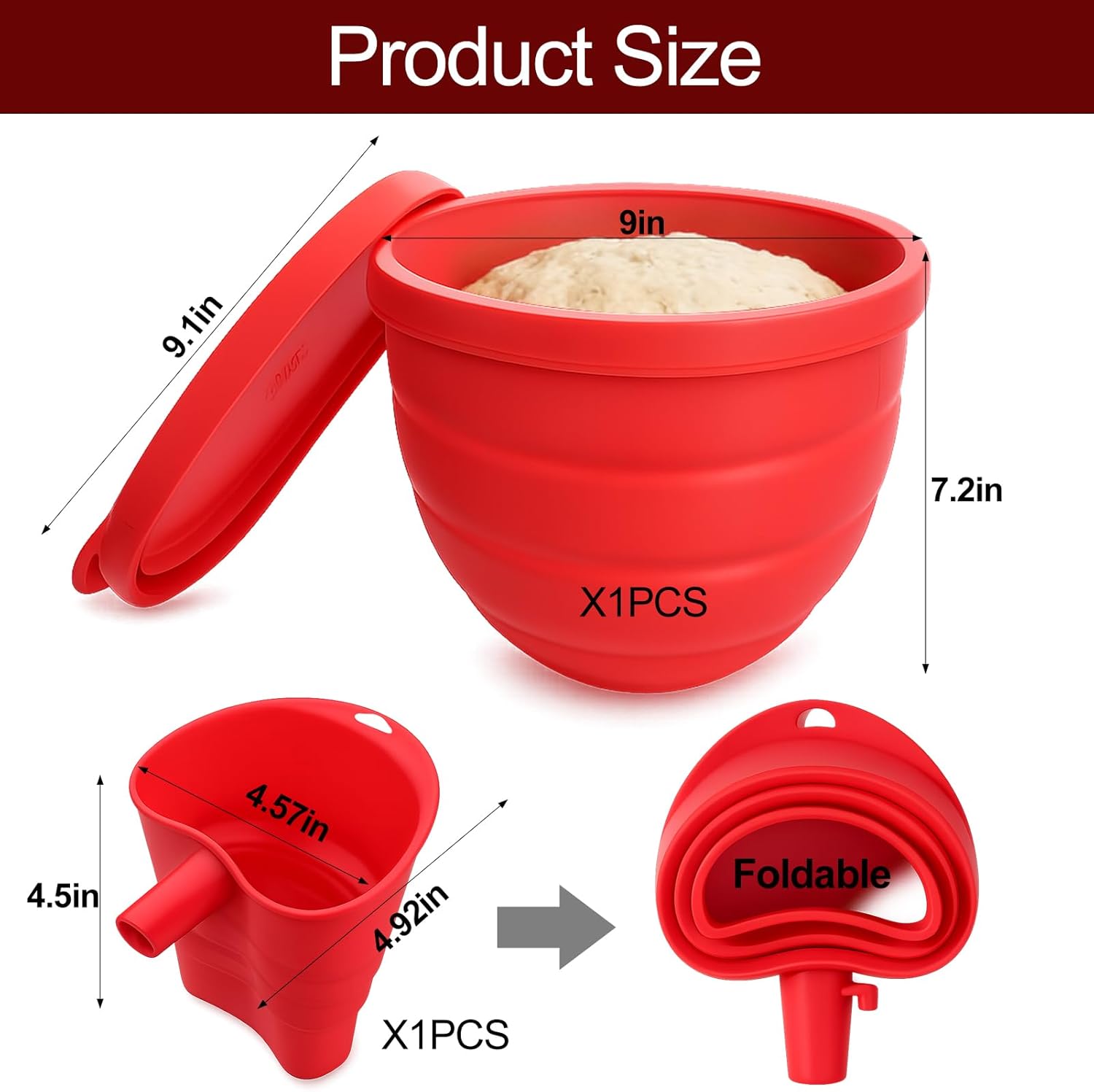 Thumbnail 1 de Silicone Bowl Liners for KitchenAid 5 Qt Tilt-Head Stand Mixer