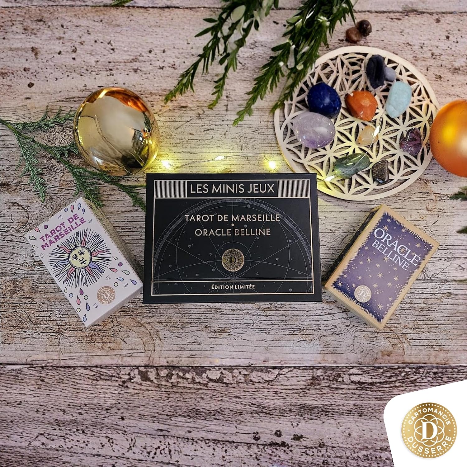 Detalle de Dusserre Marseille Tarot Mini Games & Oracle Belline – Limited Edition Collector's Box