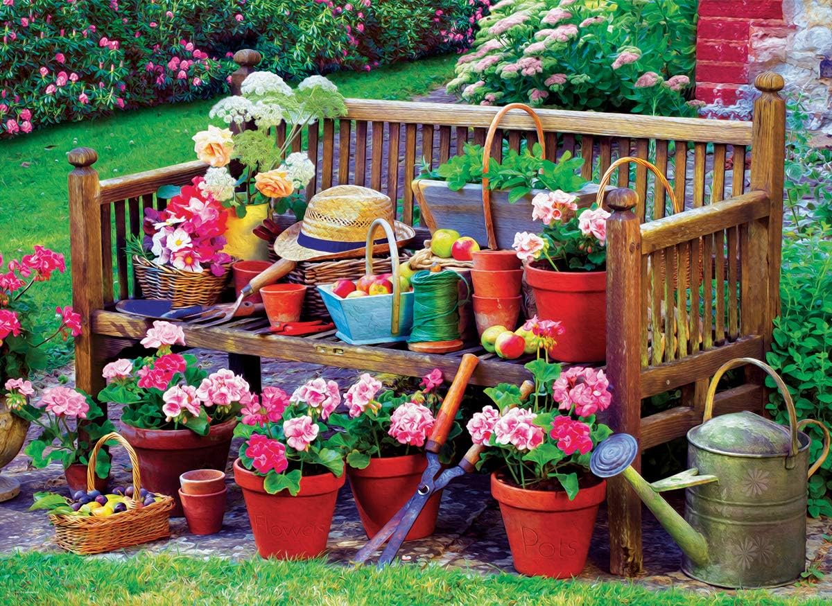 Thumbnail 1 de Eurographics 6000-5345 Garden Bench Puzzle, Mehrfarbig – Präzise Teile, nachhaltige Herstellung in Deutschland