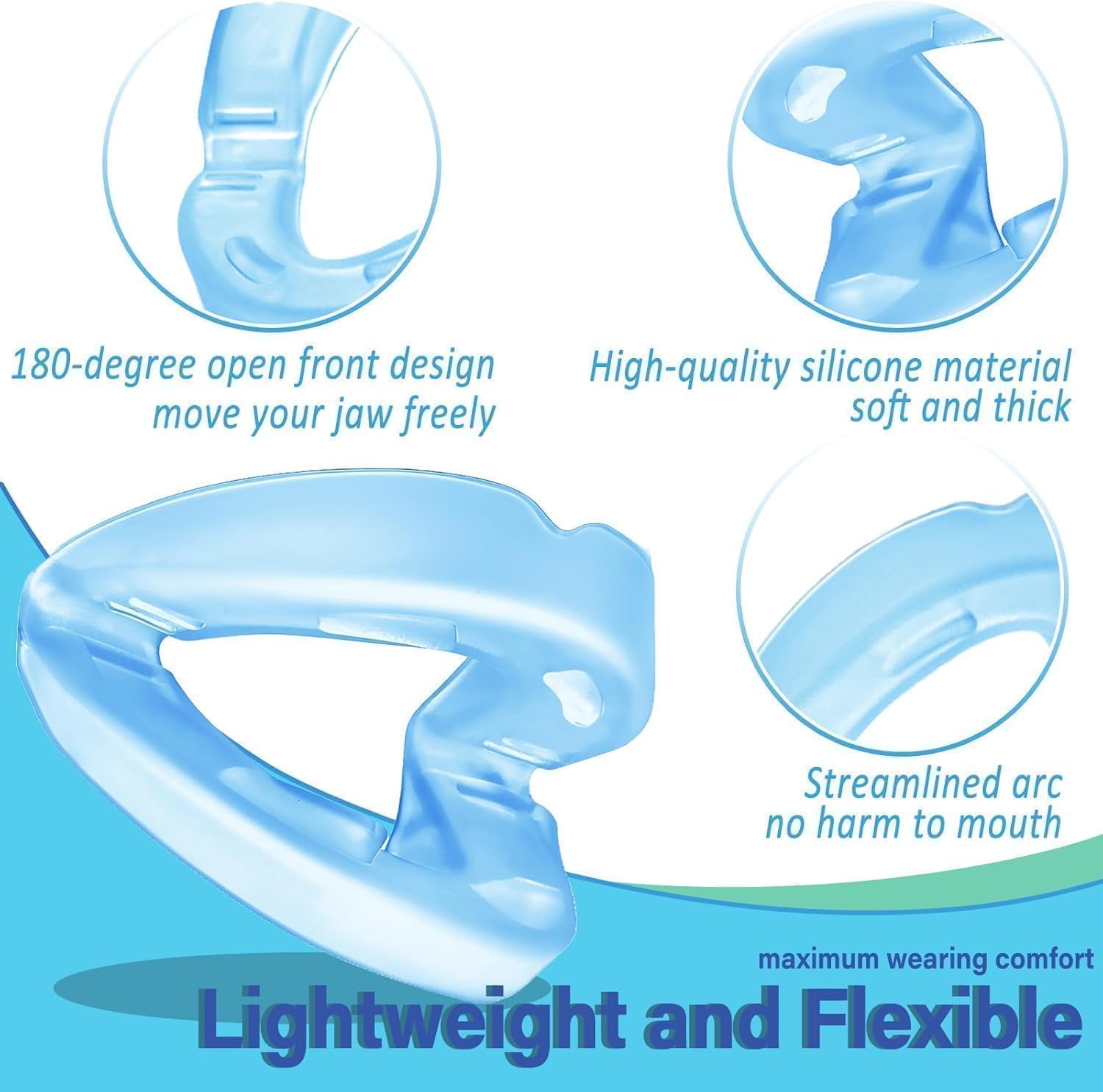 Detalle 2 de Anti Snoring Mouthpiece Devices with 180 Open Front Design (jaw forward by 2.5mm)