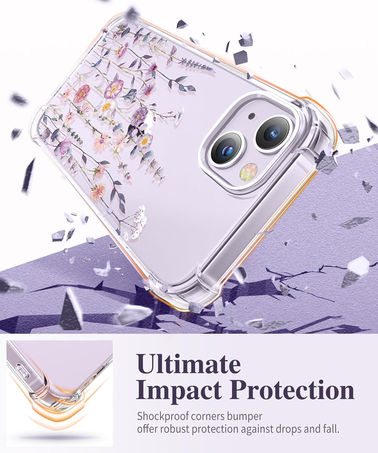 Thumbnail 3 de GVIEWIN iPhone 14 6.1-inch Case (2022) with tempered glass screen protector & camera lens protector