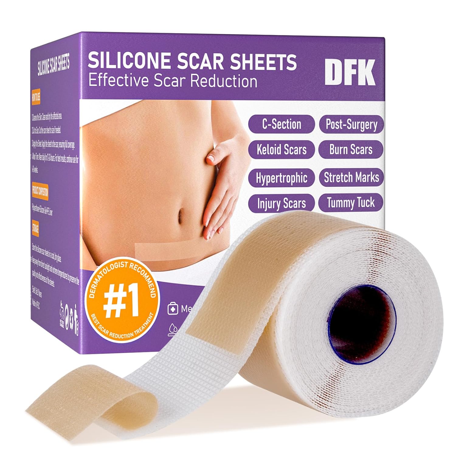 Detalle de Silicone Scar Sheets 1.6" x 79" Roll