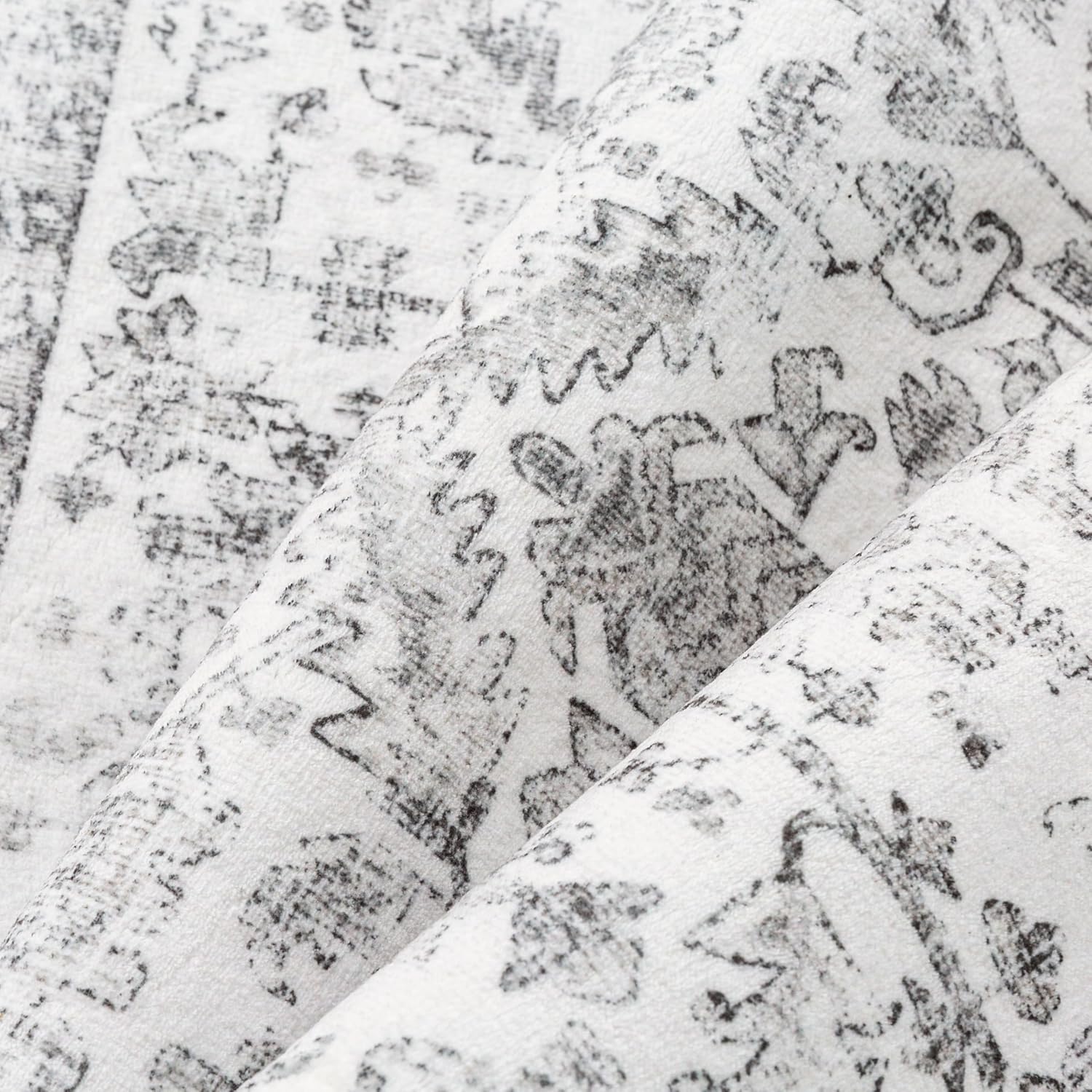 Thumbnail 6 de PureCozy Vintage Grauer Teppich 200x300cm – rutschfeste, waschbare Kurzflor-Option für Wohn- und Arbeitsräume