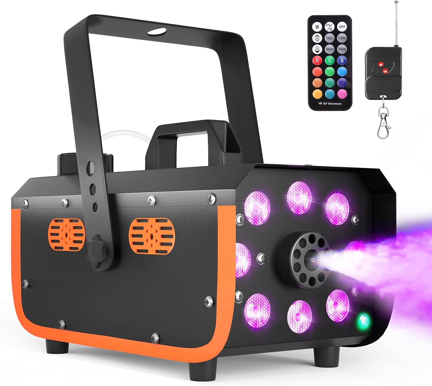 Detalle 2 de HAKUTA Nebelmaschine 500W mit 2300 CFM – wasserdicht, LED-Farbsteuerung, separate Nebel- und Lichtfunktion
