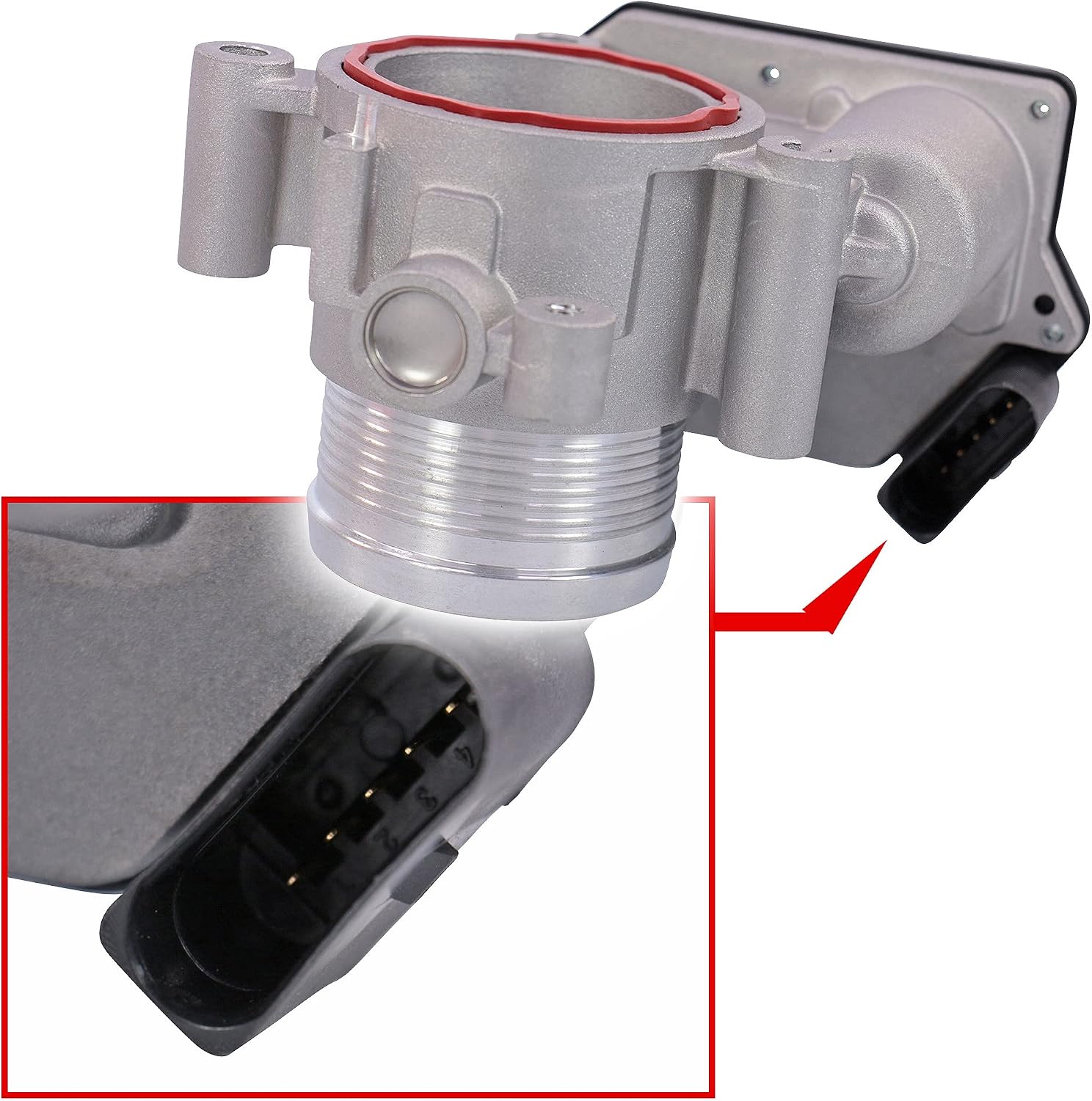 Thumbnail 1 de Febi Bilstein 46130 gasklephuis van metaal met afdichtring