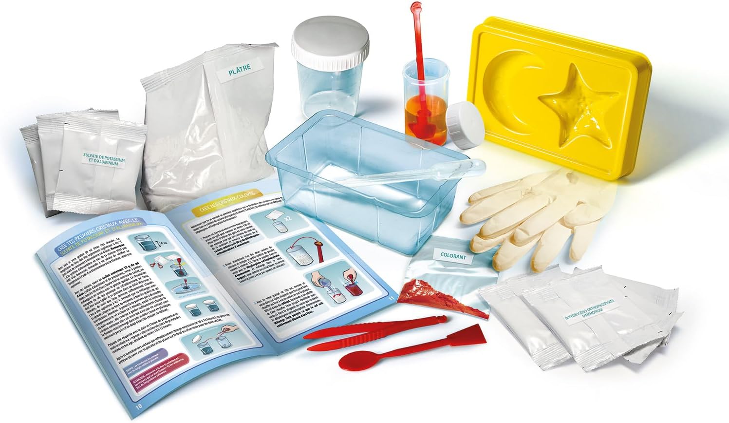 Detalle de Clementoni Science & Jeu – Crée Tes Cristaux Enfant 8+ : kit DIY Chimie et Géologie
