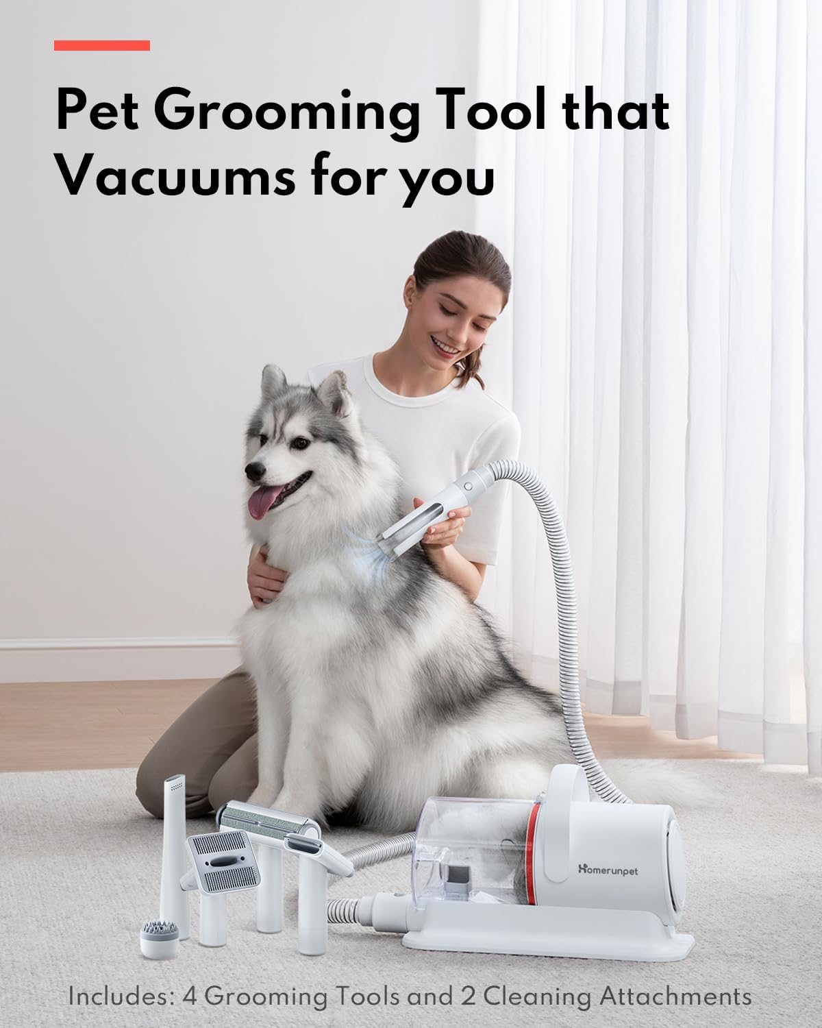 Detalle de HomeRunPet Ultra Quiet Pet Vacuum 1.85L