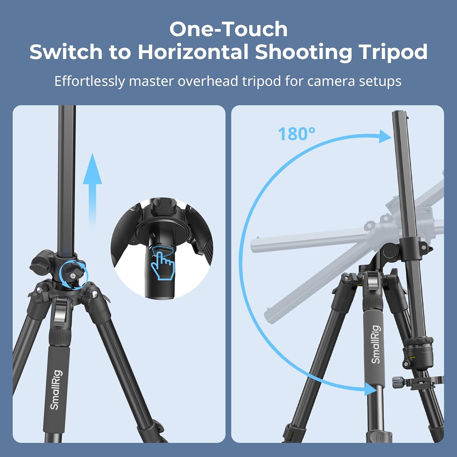Detalle 2 de SMALLRIG CT25 164cm overhead tripod