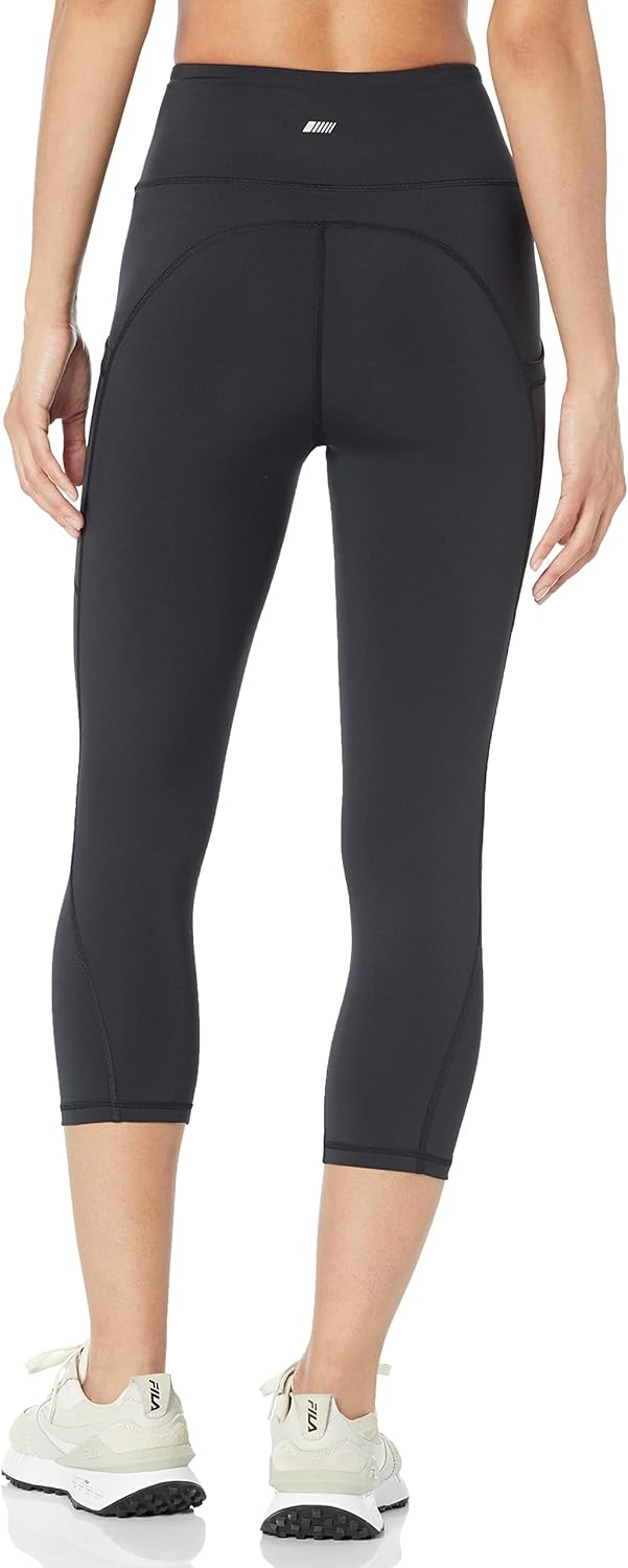 Detalle de Amazon Essentials Women's High Waisted Active Sculpt Capri Leggings with Pockets