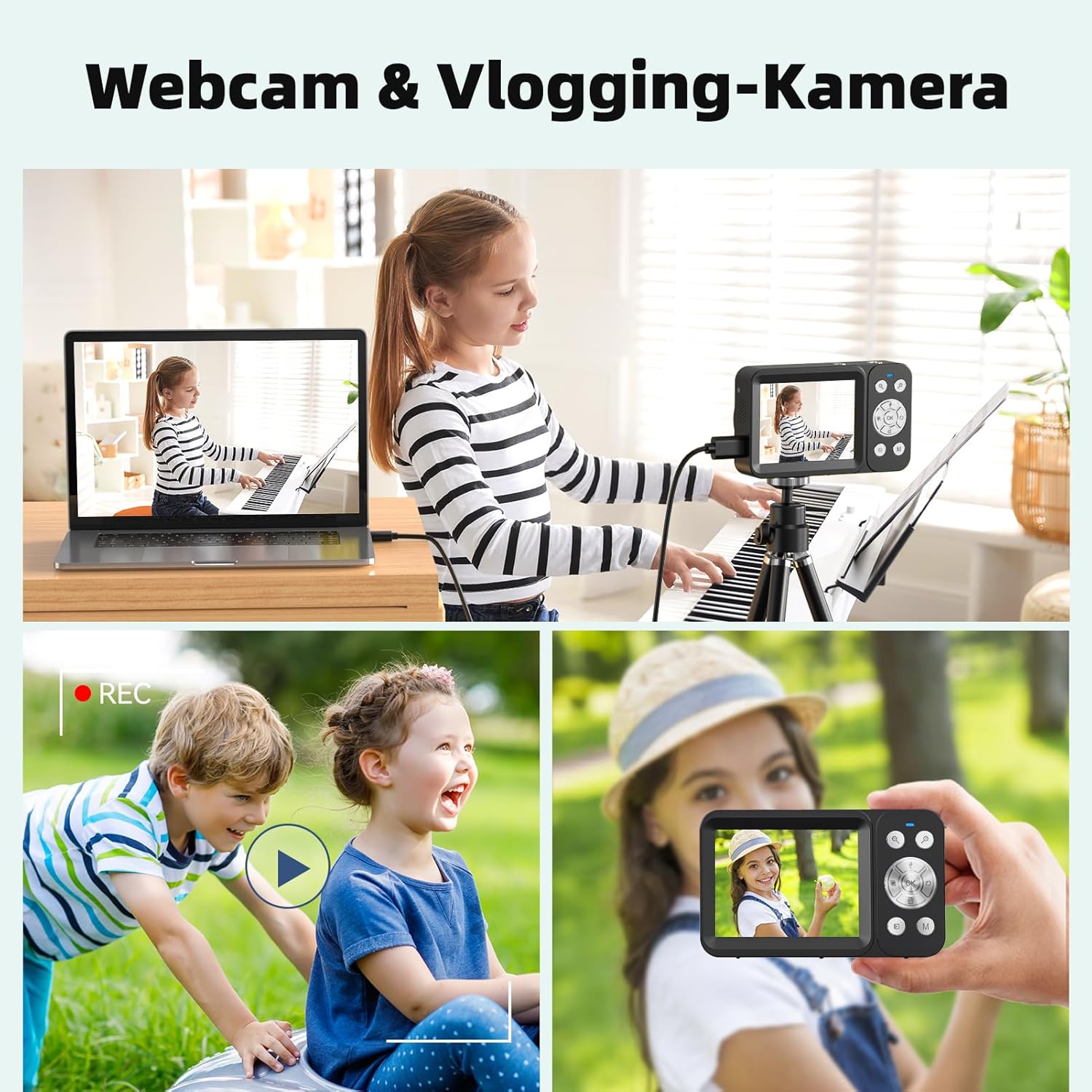 Thumbnail 5 de Digitalkamera 4K 64MP Vlogging Kamera 18X
