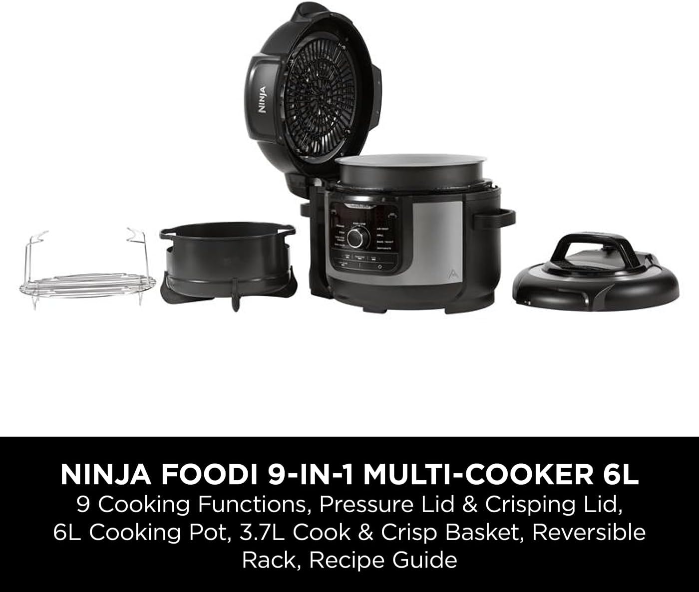 Thumbnail 1 de Ninja Foodi 9-in-1 Multi Cooker OP350UK (6L) – pressure cook, air fry, slow cook & more in one pot